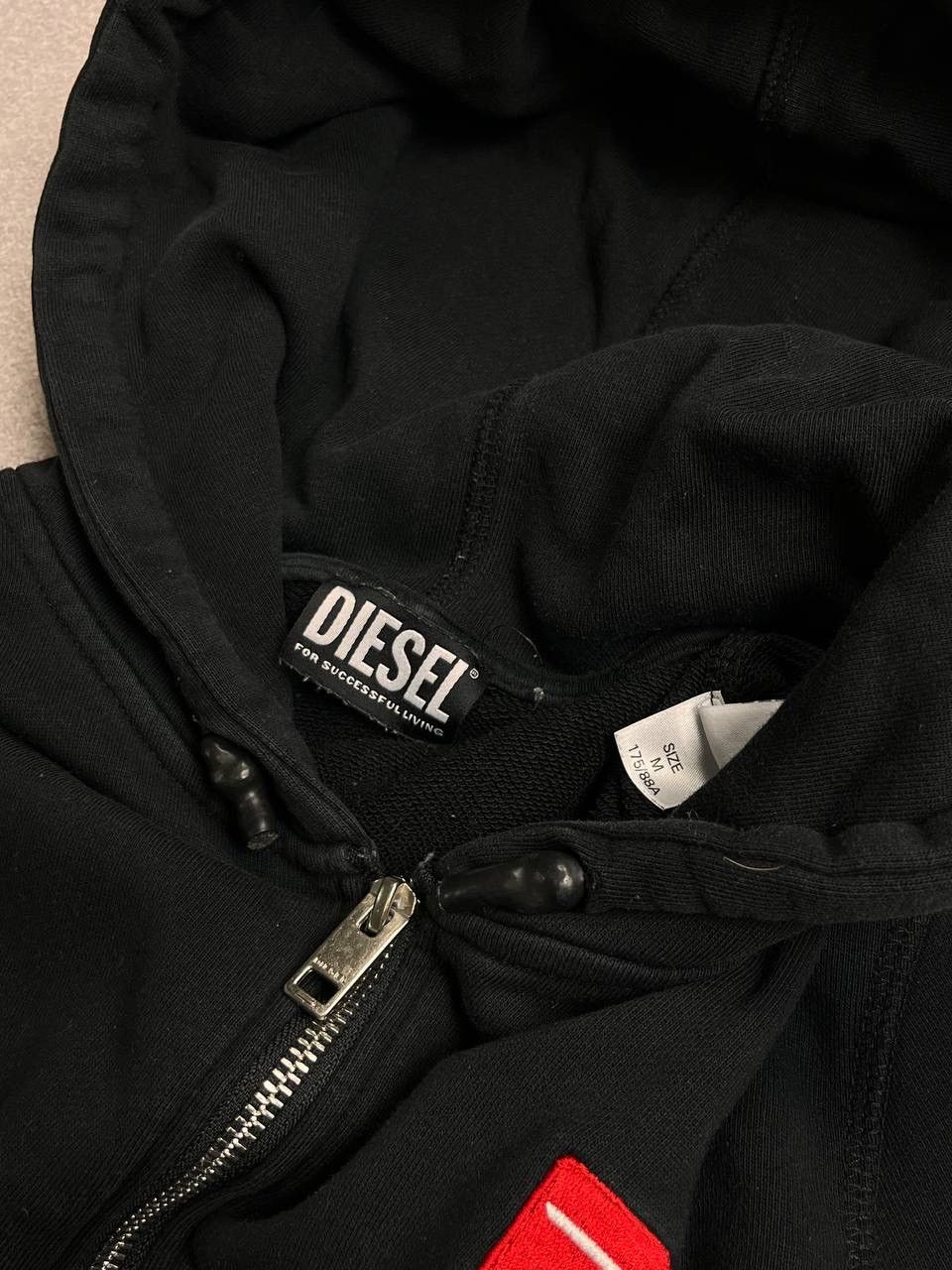 Diesel × Vintage Vintage Diesel Archival Boxy Zip Hoodie Y2K M Size US M / EU 48-50 / 2 - 8 Thumbnail