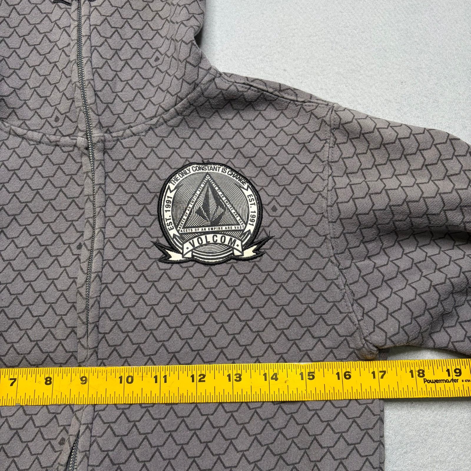Volcom Volcom Stone Face Full Zip Hoodie Mask Gray Y2K Men’s XS Size US XS / EU 42 / 0 - 6 Thumbnail