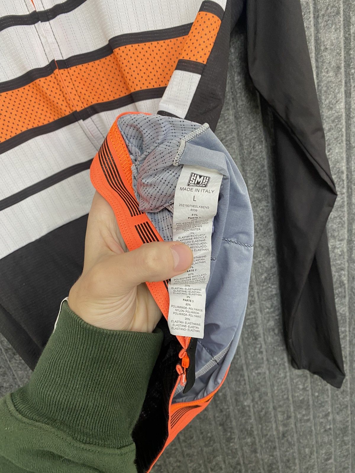 Other Vintage Santini Cycling Zip long sleeve Size US L / EU 52-54 / 3 - 7 Thumbnail