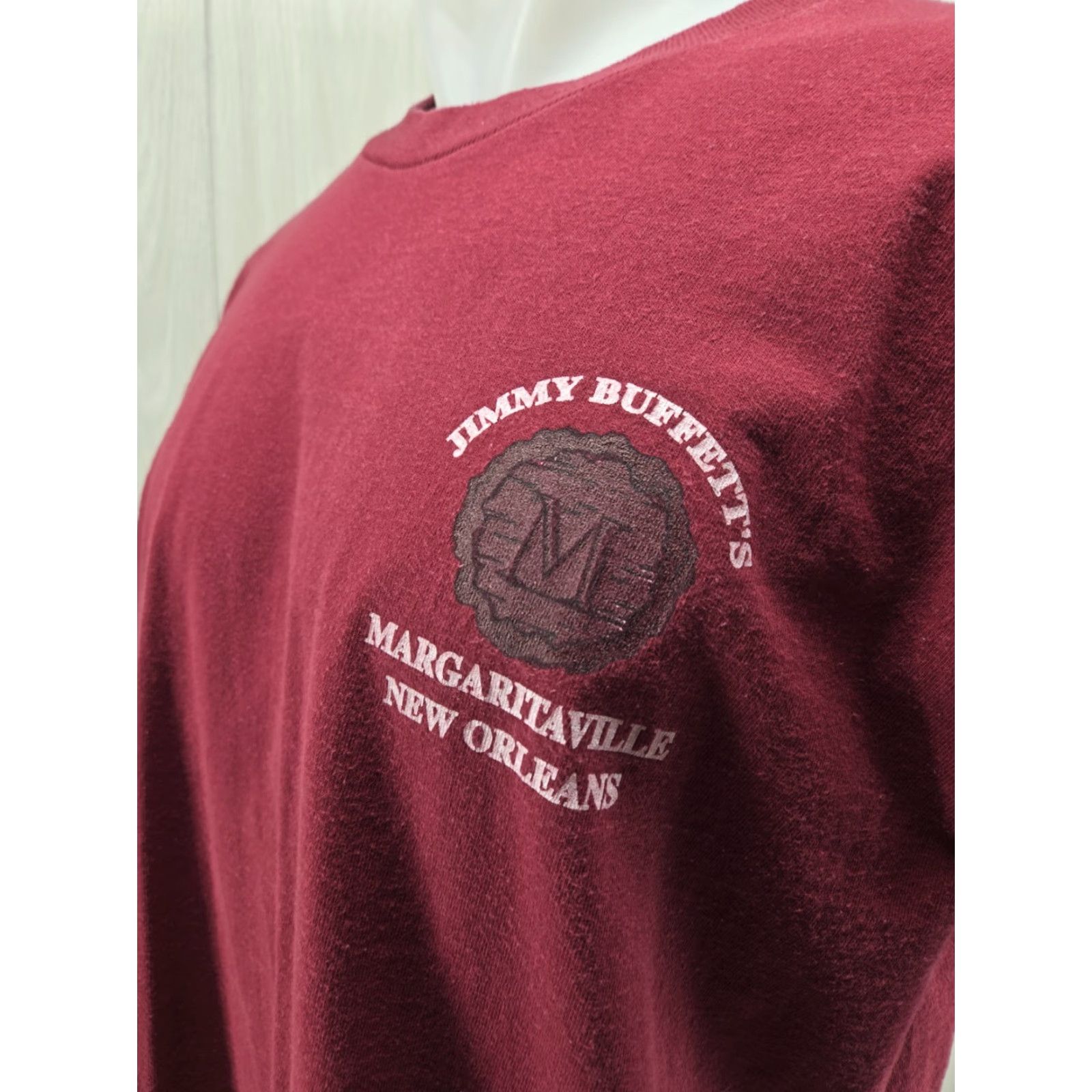 Fruit Of The Loom VINTAGE Margaritaville Tequila Mens Red New Orleans T-shirt XL Shirt Size US XL / EU 56 / 4 - 6 Thumbnail