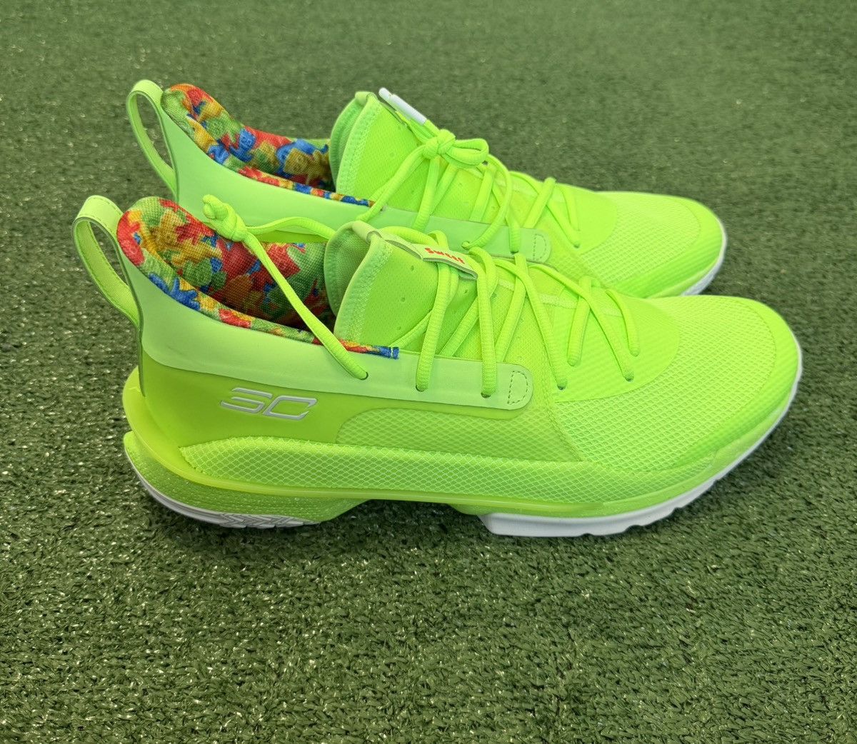 Under Armour Curry 7 “Sour Patch” 3021258-302 Men Size 14