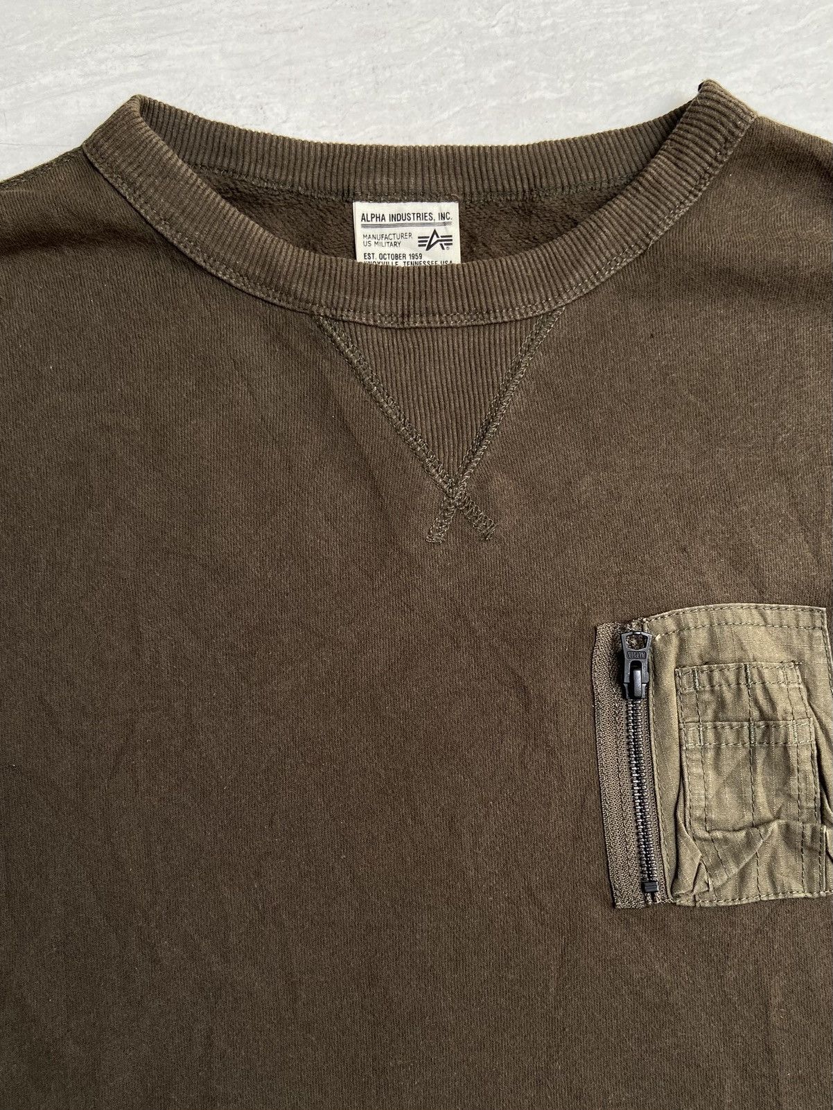 ALPHA INDUSTRIES Army Long Sweater