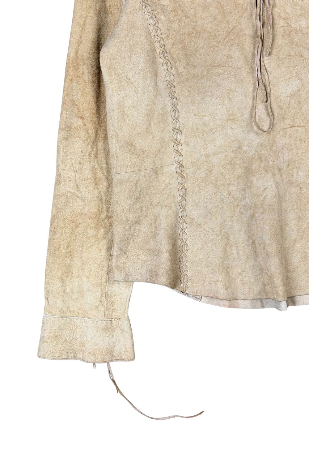 Polo Ralph Lauren Ralph Lauren Suede Lace-Up Western Blouse Size S / US 4 / IT 40 - 5 Thumbnail