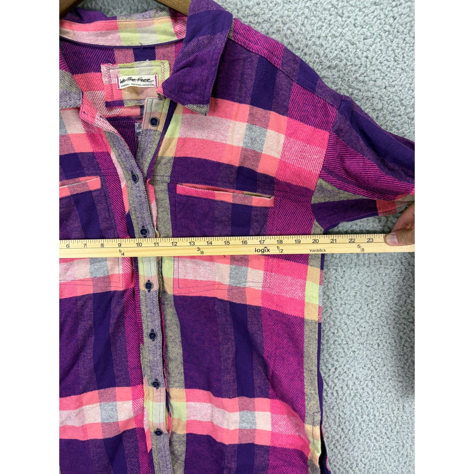 Free People Free People Izzie Cargo Flannel Shirt Plaid Women XS NEW Size XS / US 0-2 / IT 36-38 - 4 Thumbnail