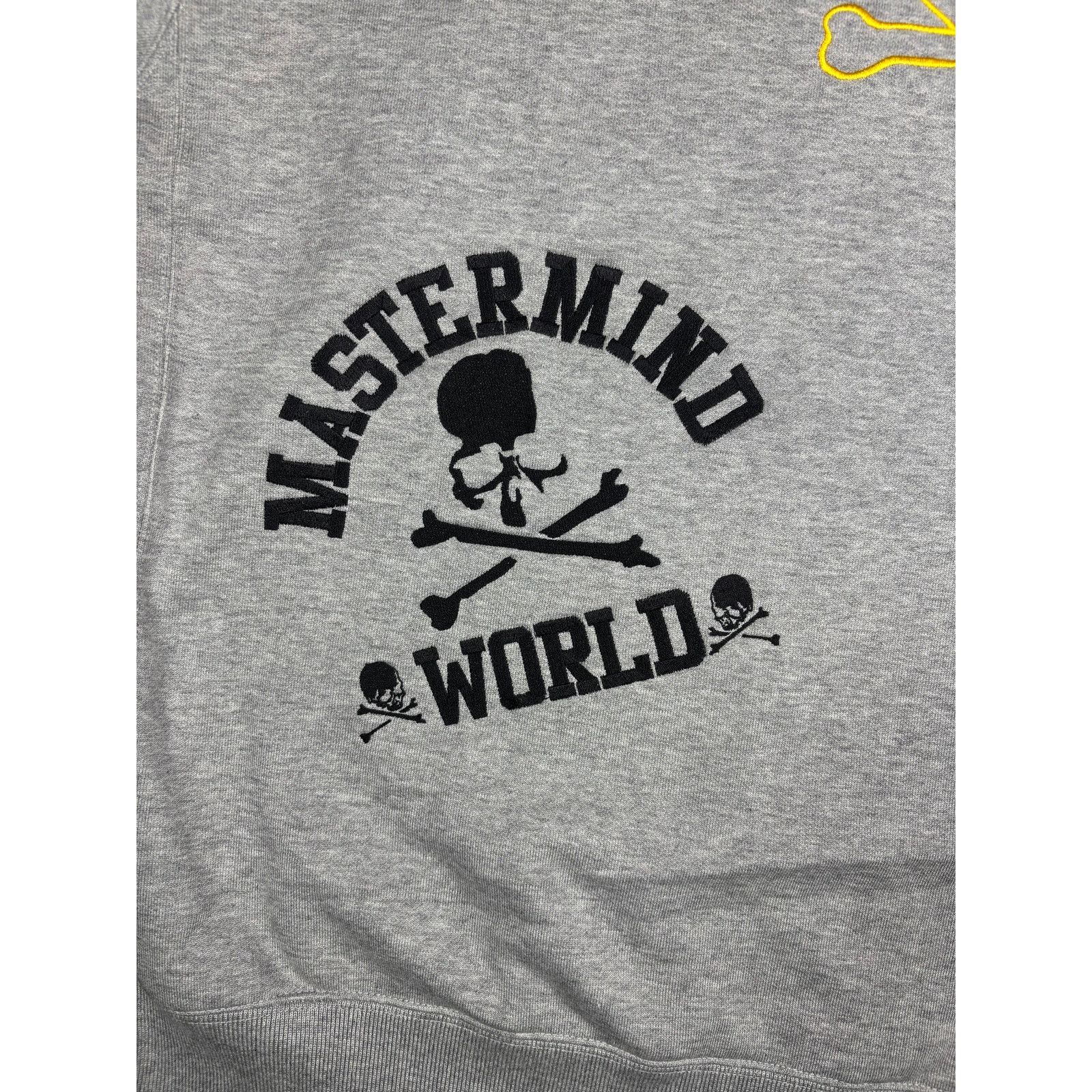 Mastermind Japan Mastermind World "All-Over" Embroidered Grey Hoodie MD Size M / US 6-8 / IT 42-44 - 7 Thumbnail