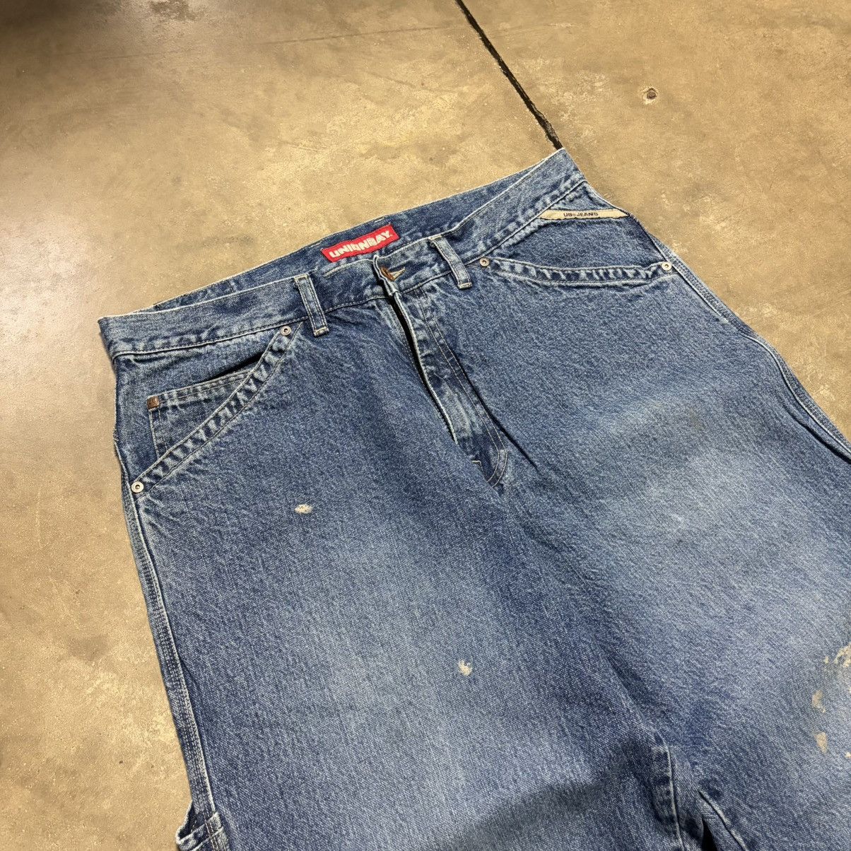 UNIONBAY Vintage Y2K Union Bay Baggy Denim Jeans Wide Leg Skater Fade Size US 36 / EU 52 - 7 Thumbnail