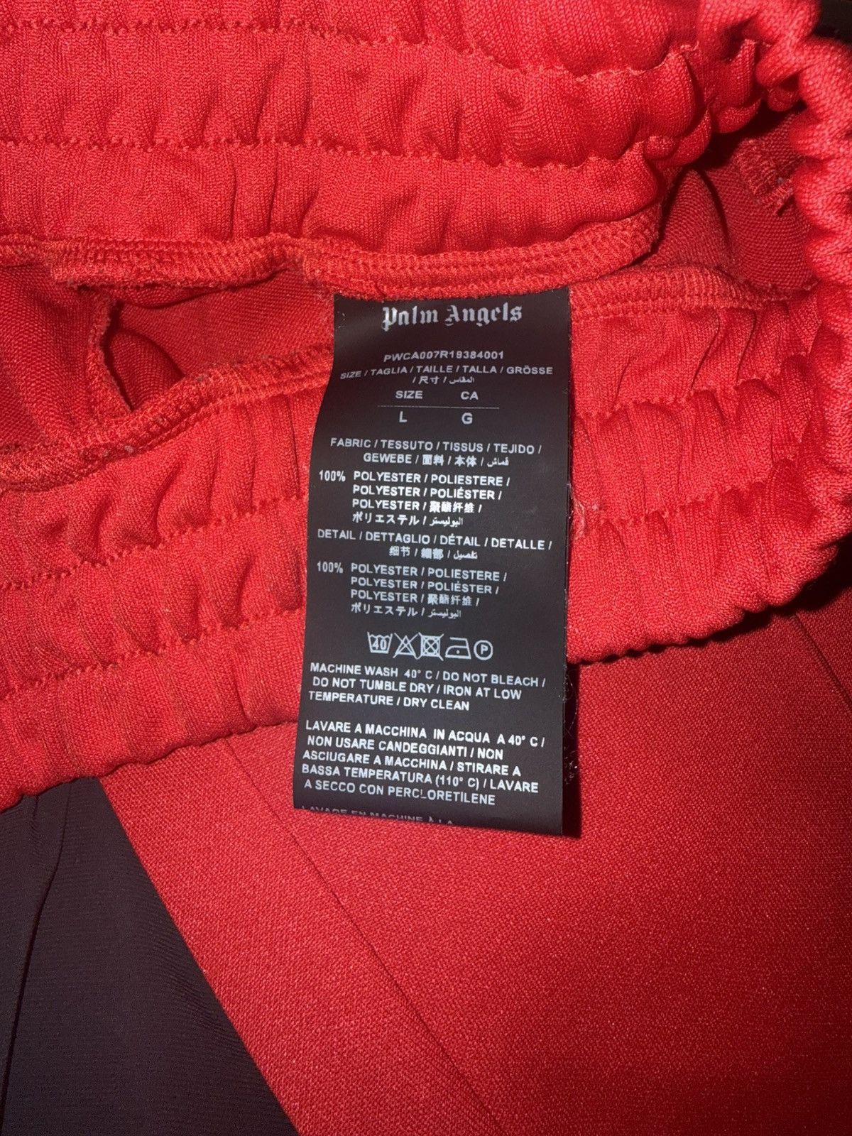 Palm Angels Red Palm Angels Track Bottoms Size US 37 - 2 Thumbnail