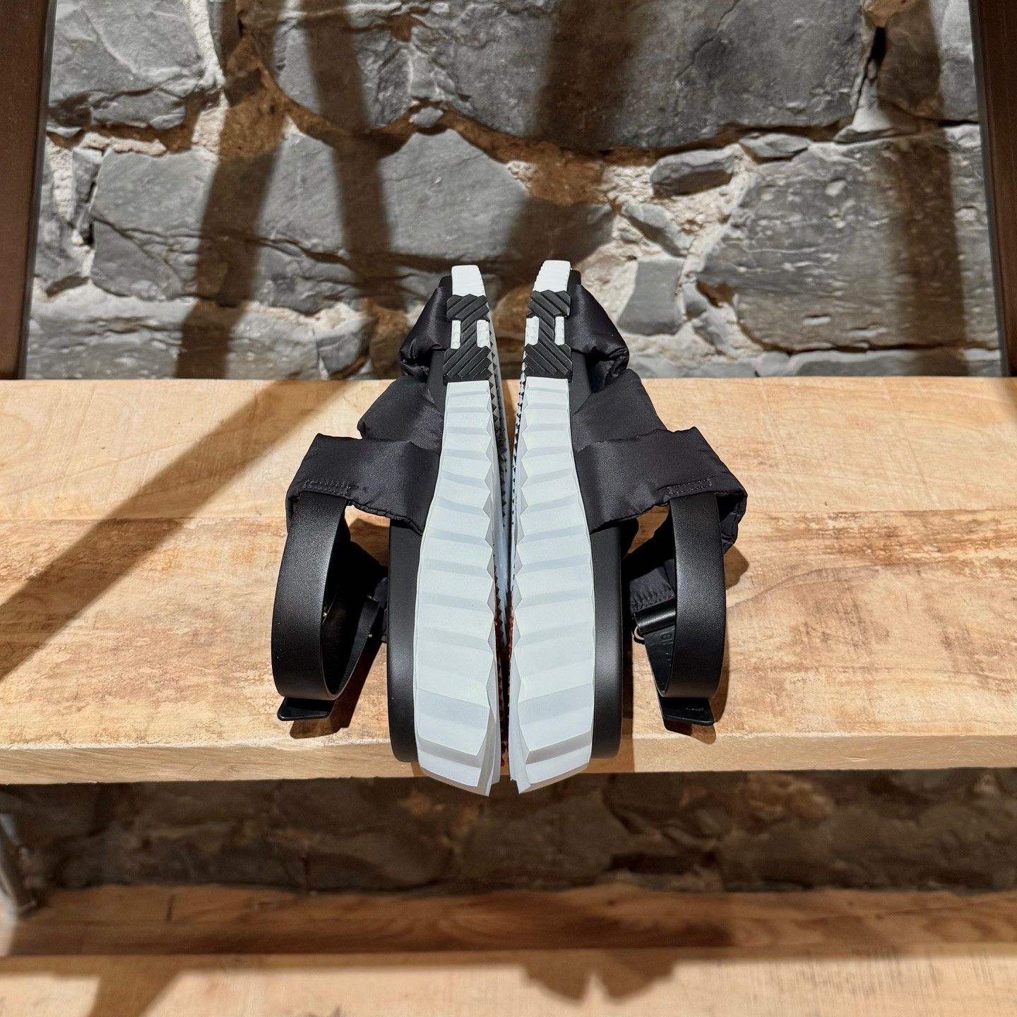 Hermes Hermès Black Nylon Electric Criss Cross Sandals Size US 7.5 / IT 37.5 - 10 Thumbnail