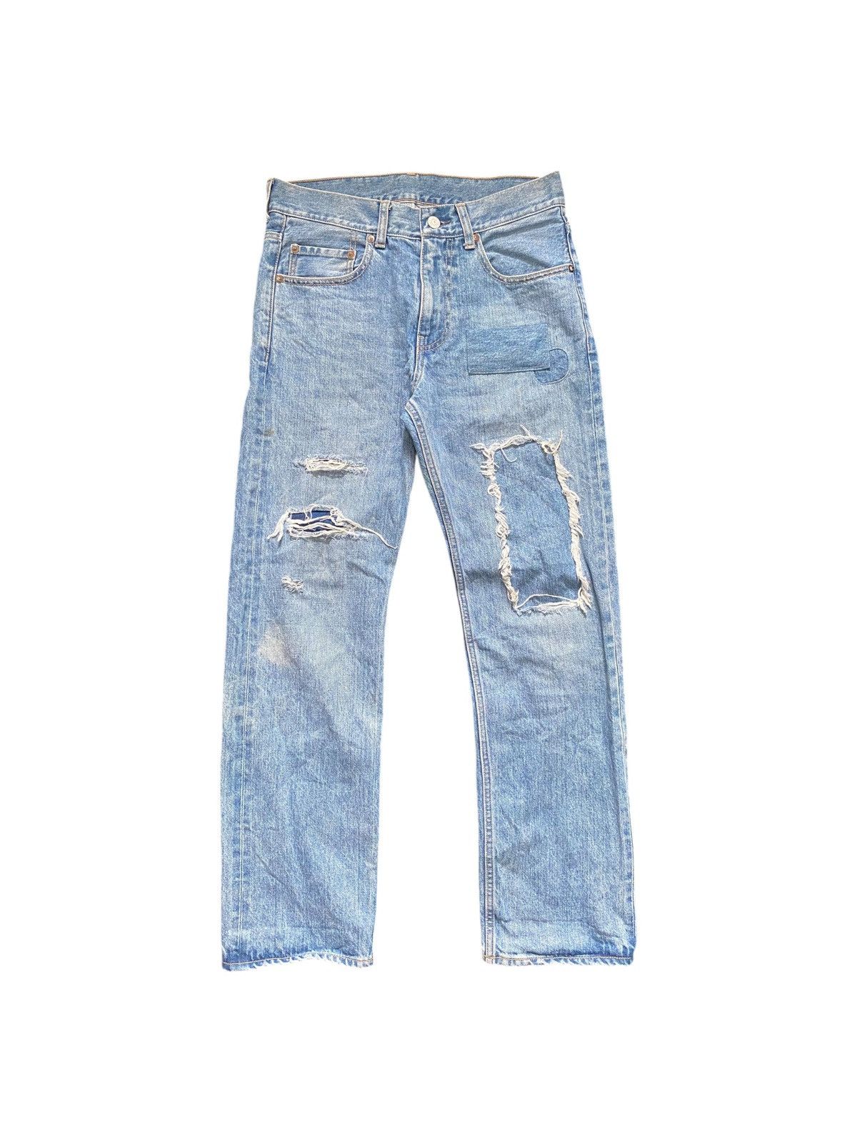 Beams Japan Selvedge Distressed Patchwork Denim