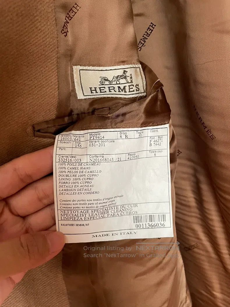 Hermes Hermes Wool Coat, Mid-length, Classic Camel Color Size US M / EU 48-50 / 2 - 4 Thumbnail