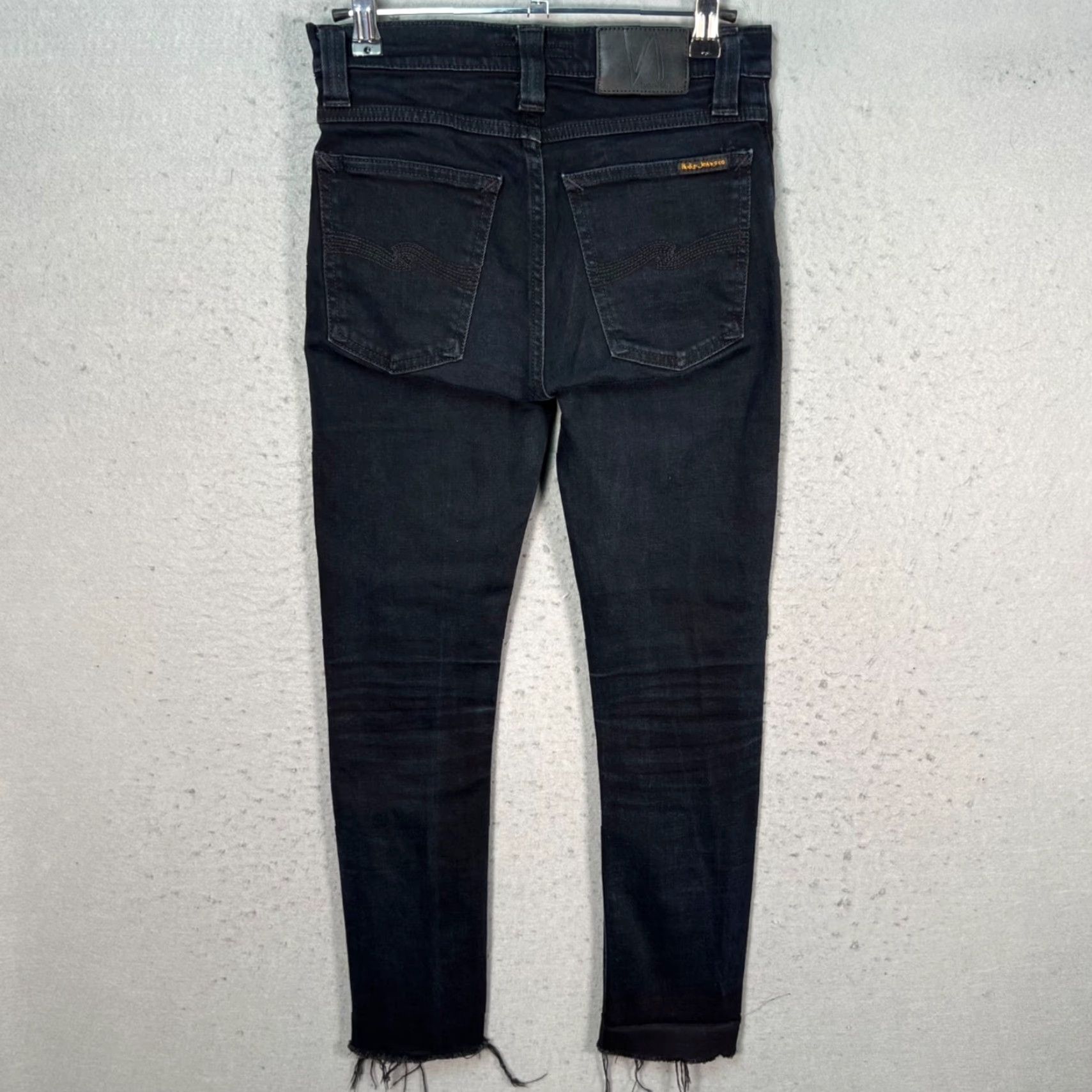 Nudie Jeans Nudie Jeans Co Womens 26 High Kai Skinny Jeans Blue Organic Cotton Raw Hem Denim Slim 5-Pocket Womens Jeans Mens? Wait. No extra. Size 26" / US 2 / IT 38 - 2 Thumbnail