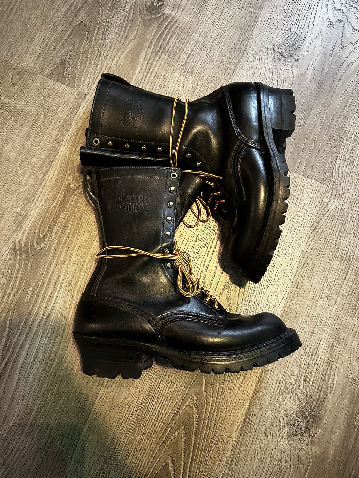 Whites Boots WHITE'S BOOTS MEN'S BLACK SMOKE JUMPER WORK