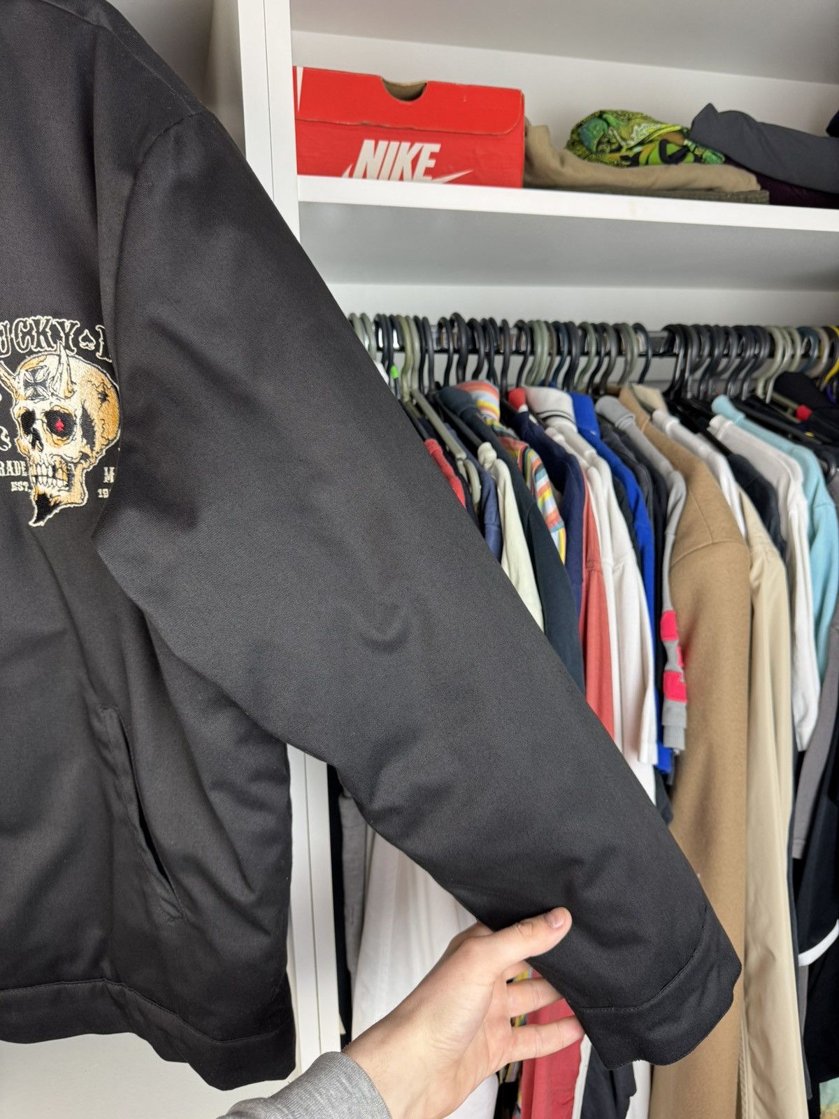 Other Lucky 13 "Bikes, Booze & Broads" Skull Zip-Up Jacket Size US XL / EU 56 / 4 - 20 Thumbnail