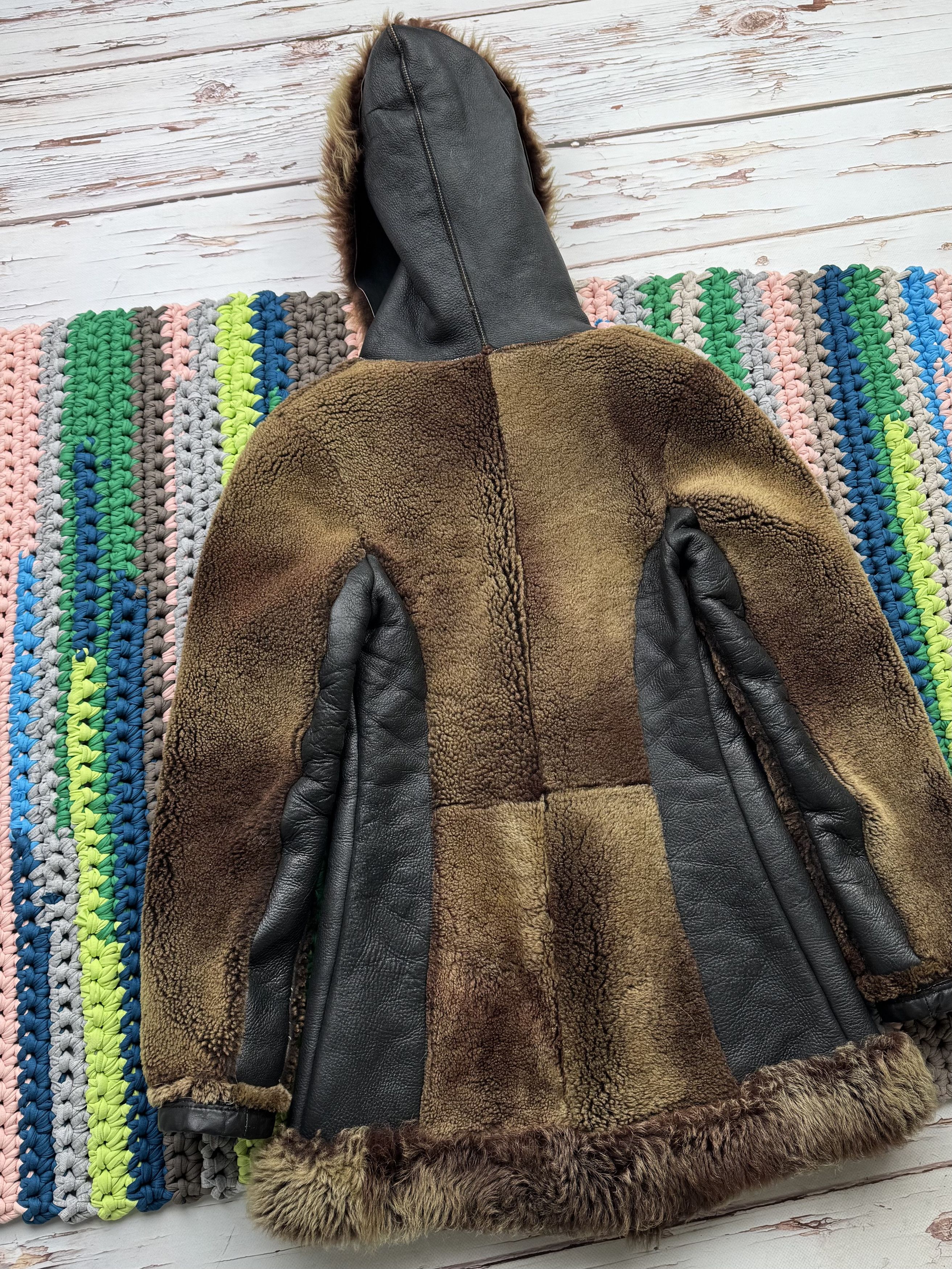 Japanese Brand Vintage Real Sheepskin Hooded Coat (ET1) Size S / US 4 / IT 40 - 9 Thumbnail