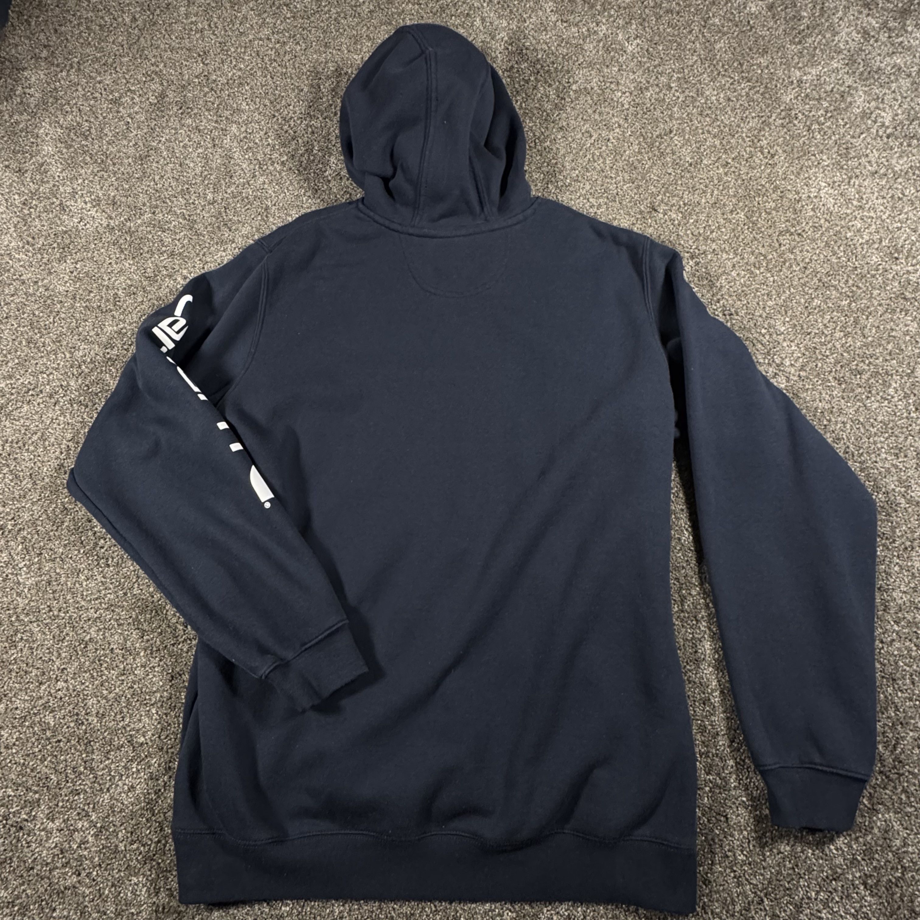 Carhartt Carhartt Mens Navy Blue Large Tall Logo Hoodie Size US L / EU 52-54 / 3 - 6 Thumbnail