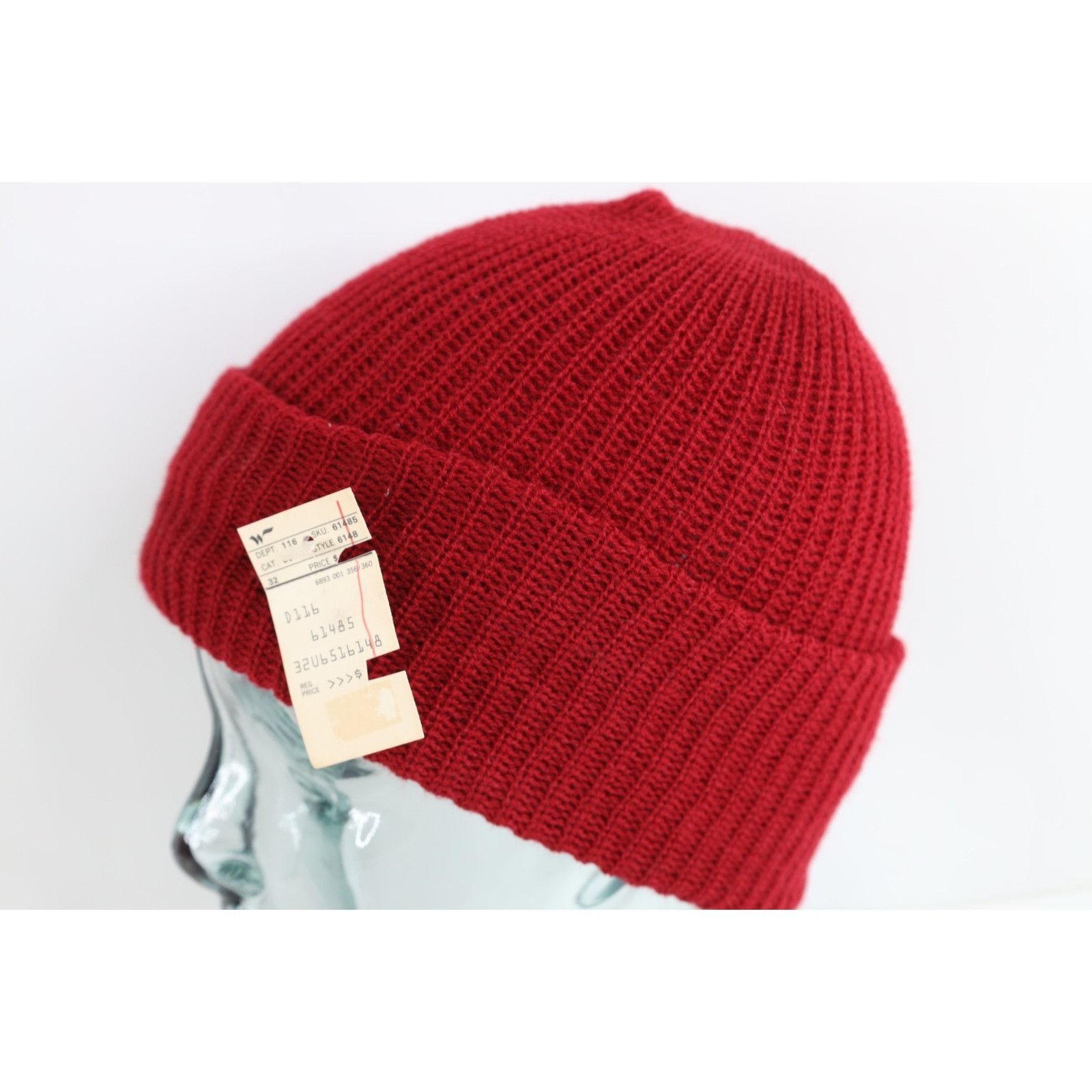 Vintage NOS Vintage 70s Streetwear Chunky Ribbed Knit Winter Beanie Size ONE SIZE - 2 Thumbnail