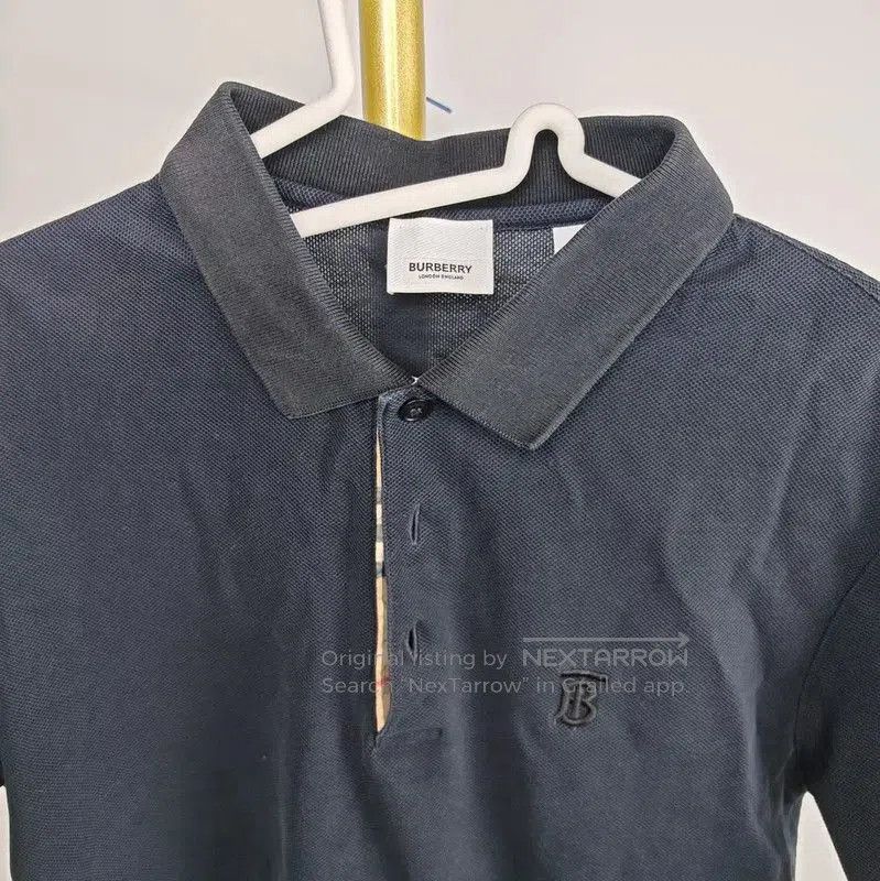 Burberry Burberry Black Cotton Logo Short Sleeve T-Shirt. Size S / US 4 / IT 40 - 3 Thumbnail