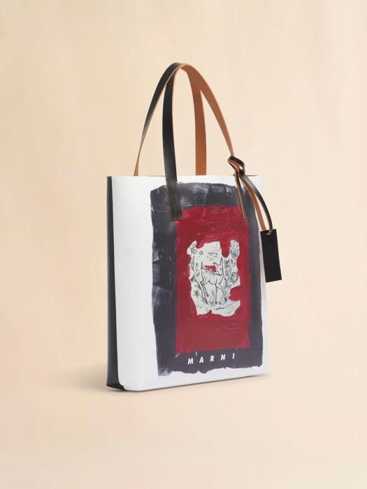 Marni o1w1db10326 Size:OS/Painterly-Print Tote Bag in Multicolor Size ONE SIZE - 1 Thumbnail