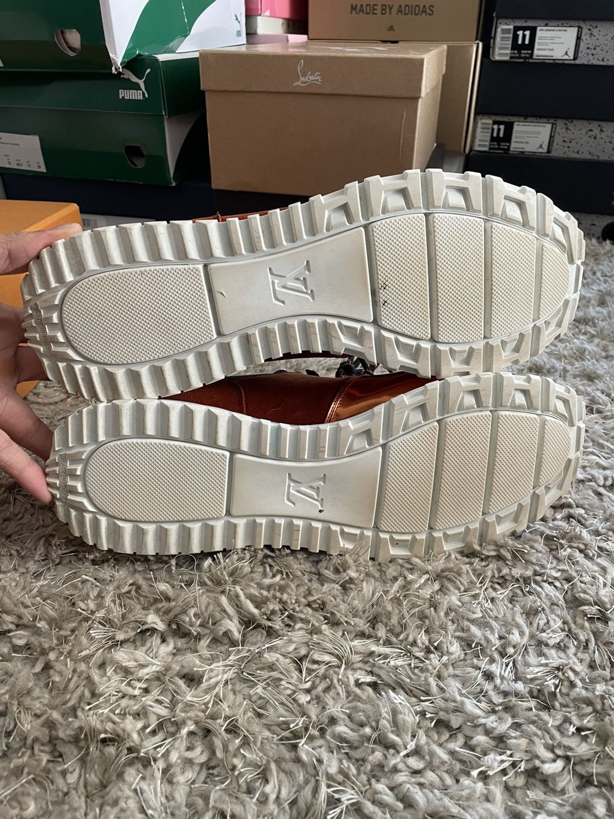 Louis Vuitton Louie Vuitton Runway Sneaker Orange Size US 10 / EU 43 - 7 Thumbnail