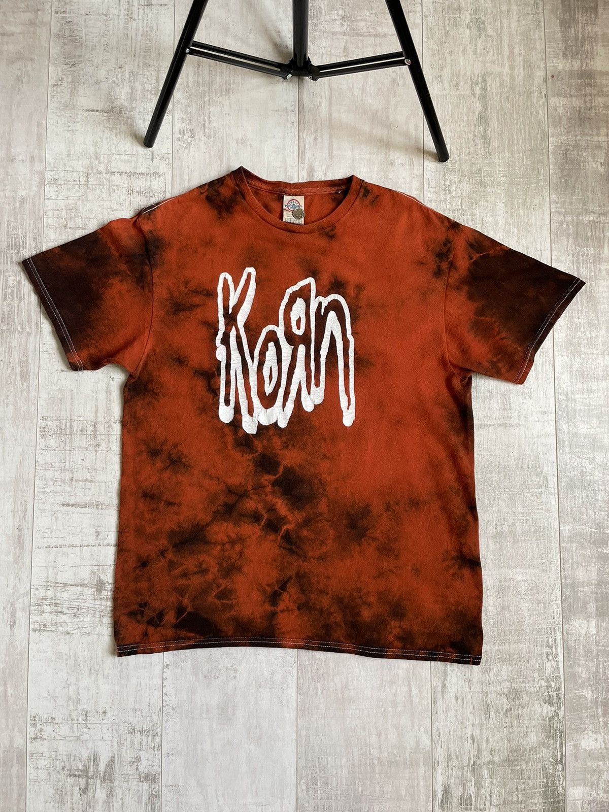 Band Tees Vintage 00’s Korn Band Rock T Shirt Tie Dye Fabric RARE Size US L / EU 52-54 / 3 - 1 Thumbnail