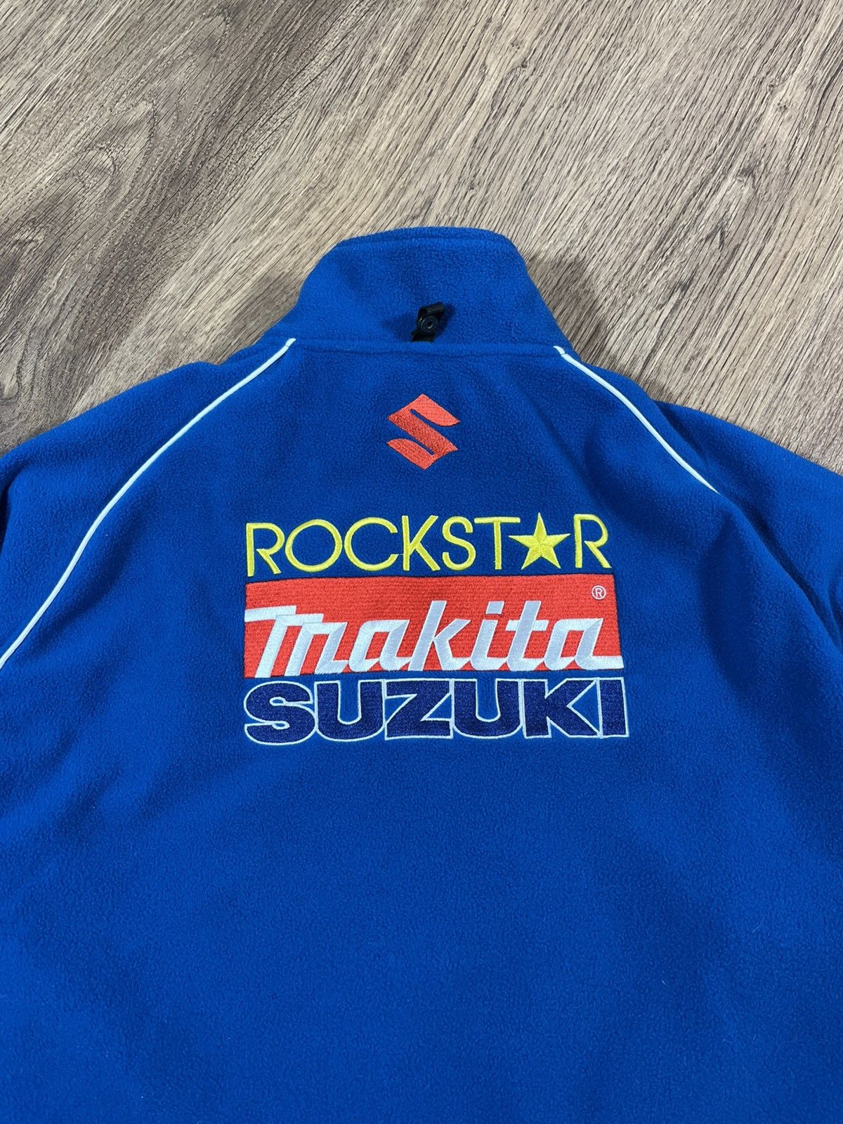 Vintage Vintage Suzuki Racing Fleece Jacket Size US L / EU 52-54 / 3 - 14 Thumbnail