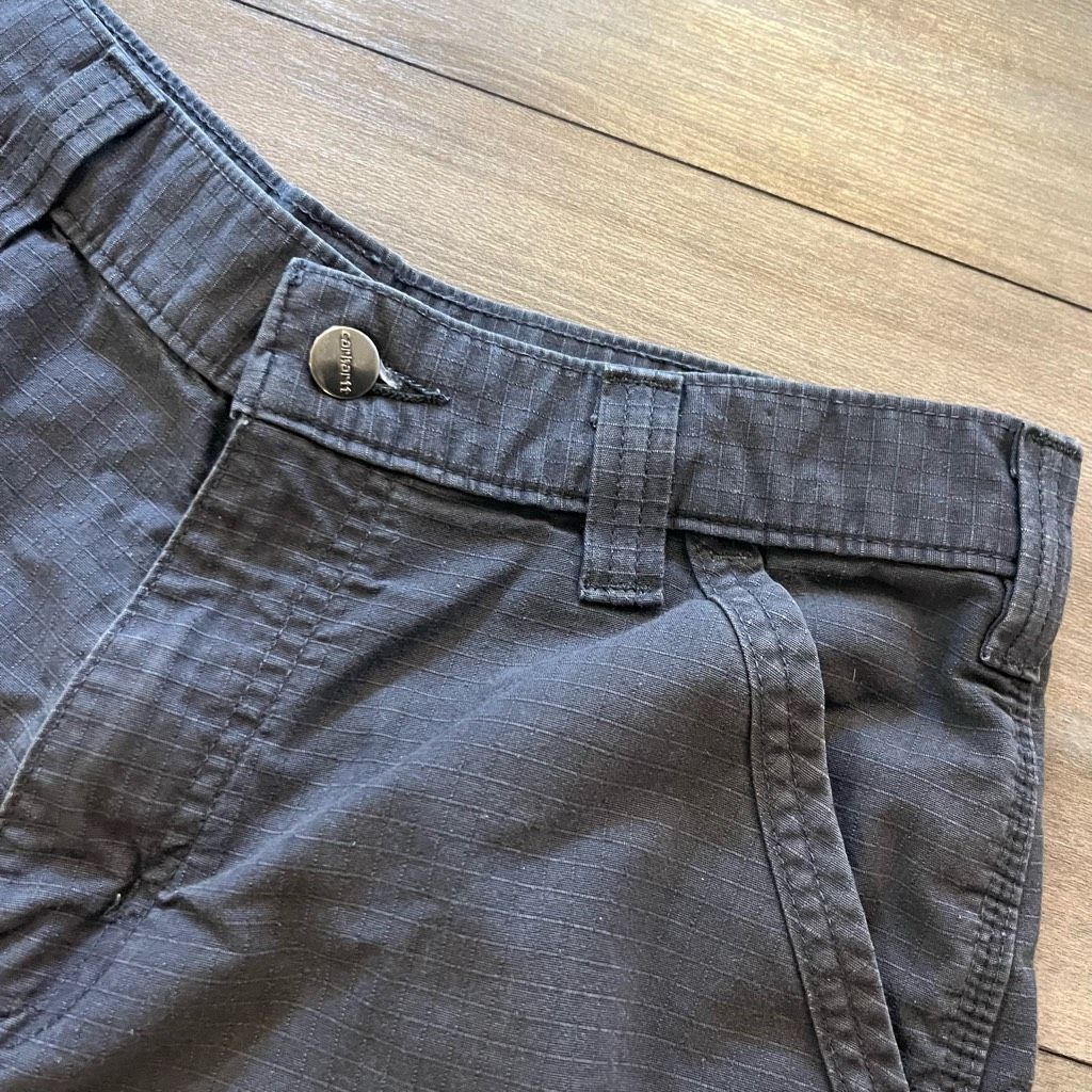 Carhartt Carhartt Blue Gray Khaki Cargo Shorts Men 31 Size US 31 - 2 Thumbnail