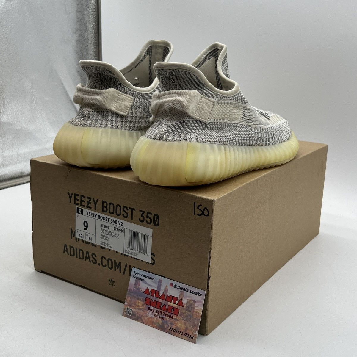 Adidas Yeezy boost 350 v2 static non reflective Size US 9 / EU 42 - 5 Thumbnail