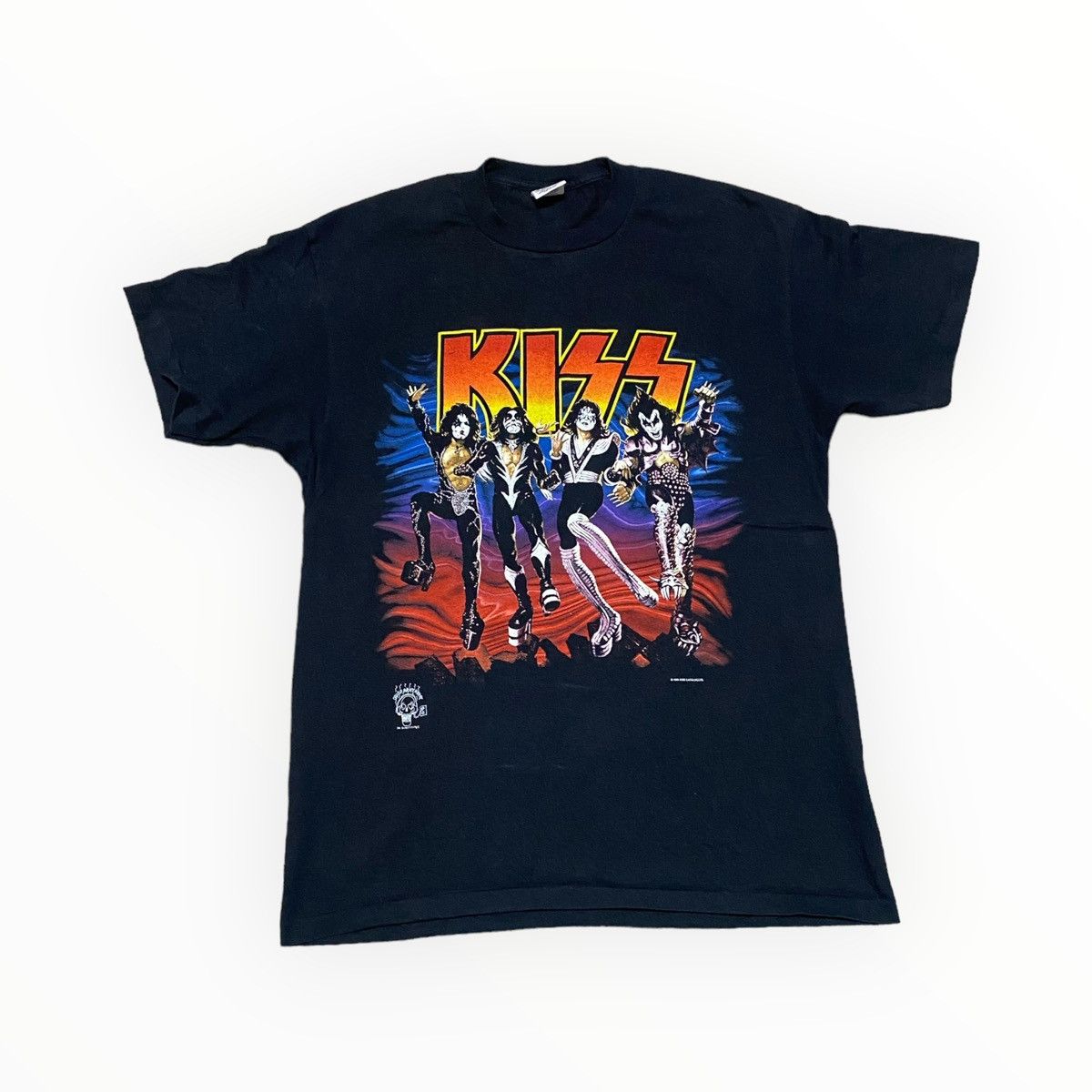 image of Anvil x Kiss Vintage 1996 Kiss Destroyer 20 Years Of Destruction Tee in Black, Men's (Size XL)