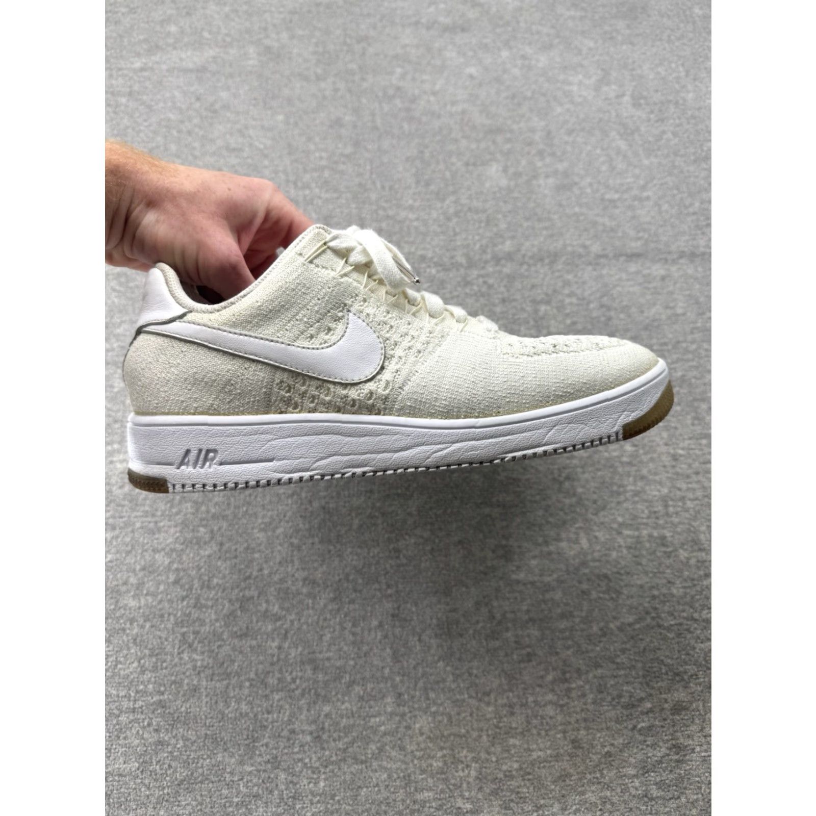 Nike RARE AIR FORCE 1 ULTRA FLYKNIT LOW WHITE ICE 817419-100 Men Size 10 Nike Sneakers Shoe Low Top Casual Vintage 2016 Winter? Size US 9 / EU 42 - 2 Thumbnail