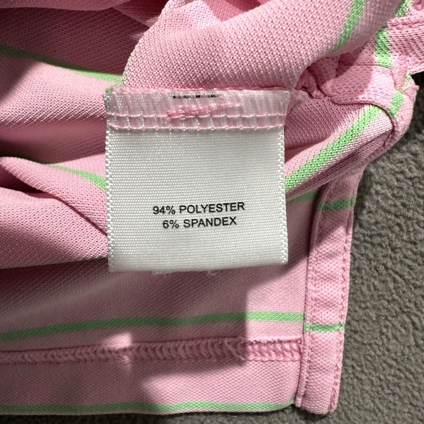 Peter Millar Peter Millar Summer Comfort Shirt Mens Large Pink/Green Striped Golf Polo GUC Size US L / EU 52-54 / 3 - 5 Thumbnail