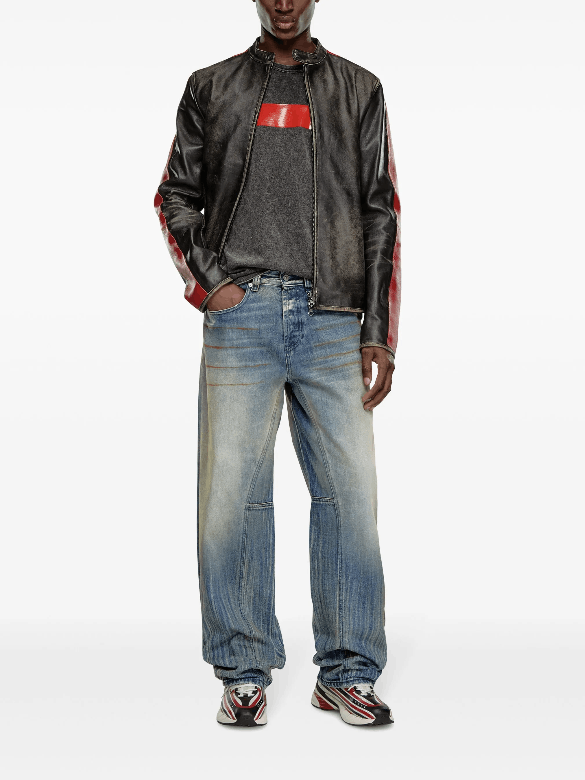 Diesel Diesel 2001 D-Macro Straight-Leg Jeans Size US 32 / EU 48 - 2 Thumbnail