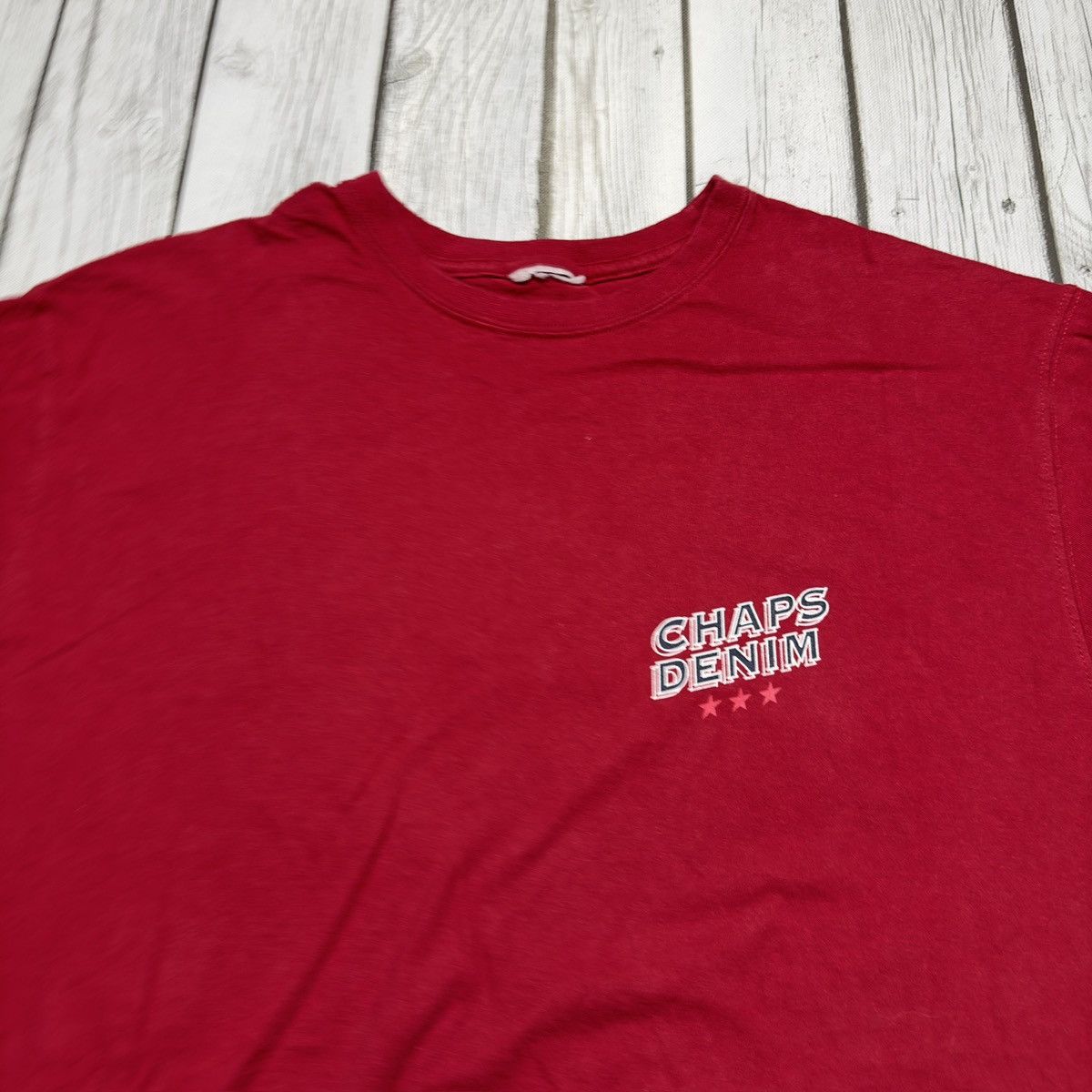 Chaps × Vintage Vintage Chaps Denim tee Size US XL / EU 56 / 4 - 4 Thumbnail
