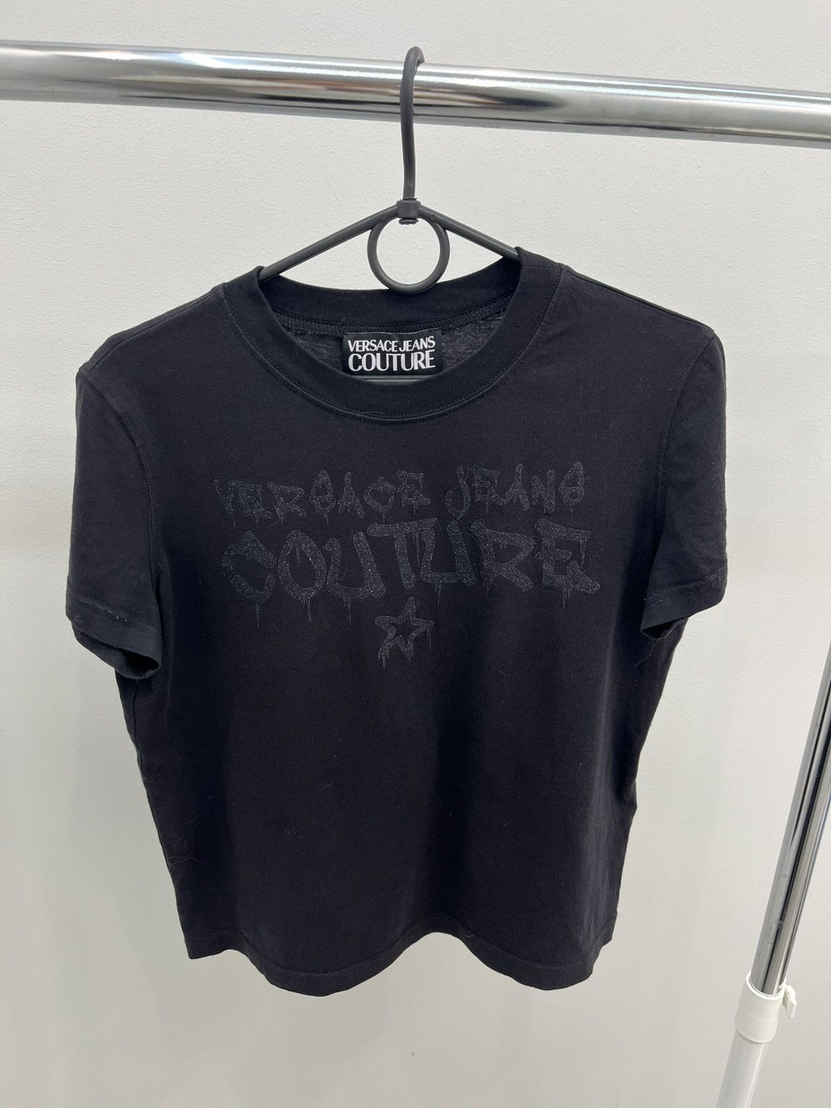 Versace Jeans Couture Versace Jeans Couture Glitter Logo Cotton Tee T-shirt Size M / US 6-8 / IT 42-44 - 2 Thumbnail