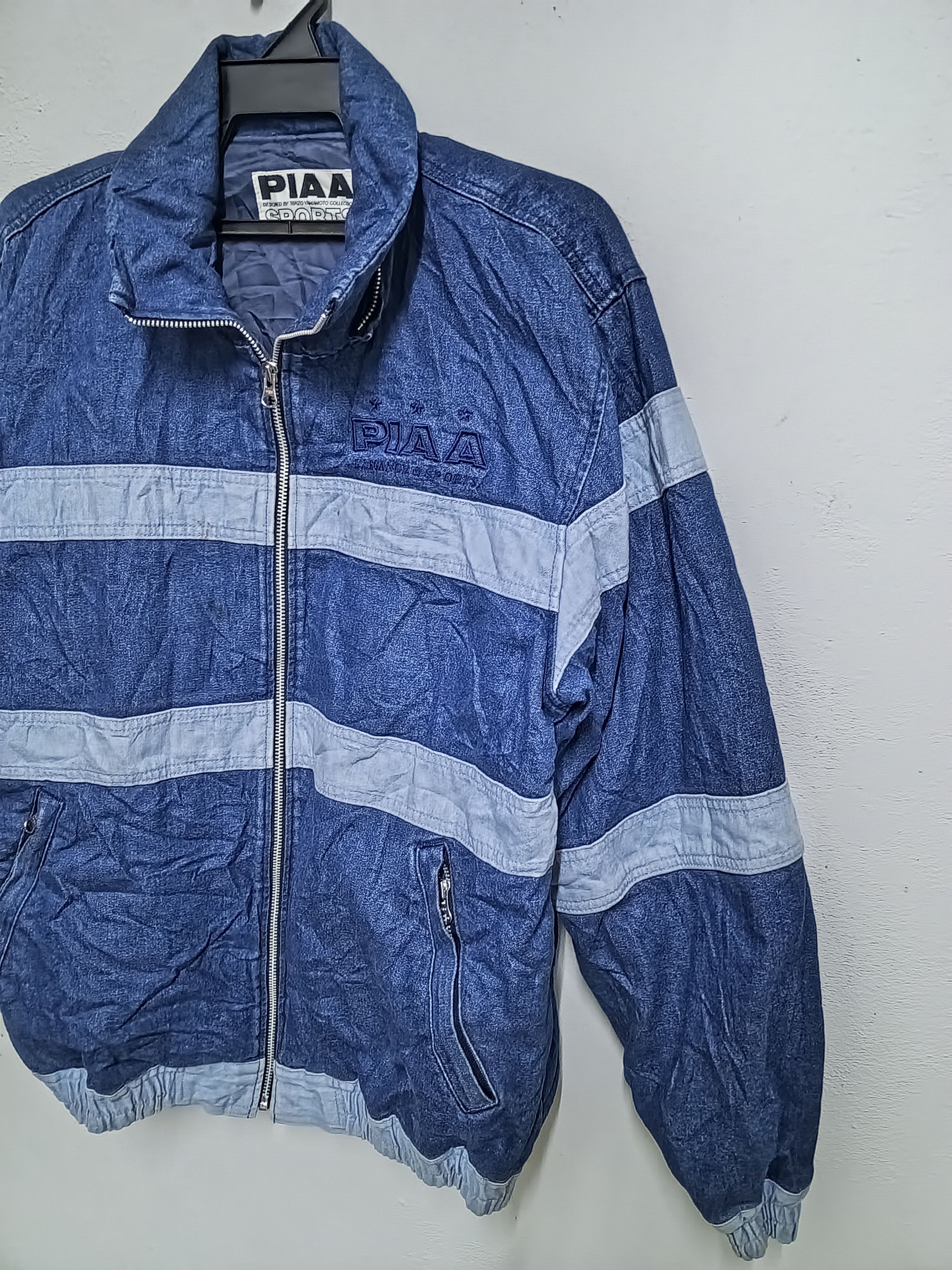 Vintage PIAA SPORT DENIM ZIPPER JACKET RARE Size US XL / EU 56 / 4 - 3 Thumbnail