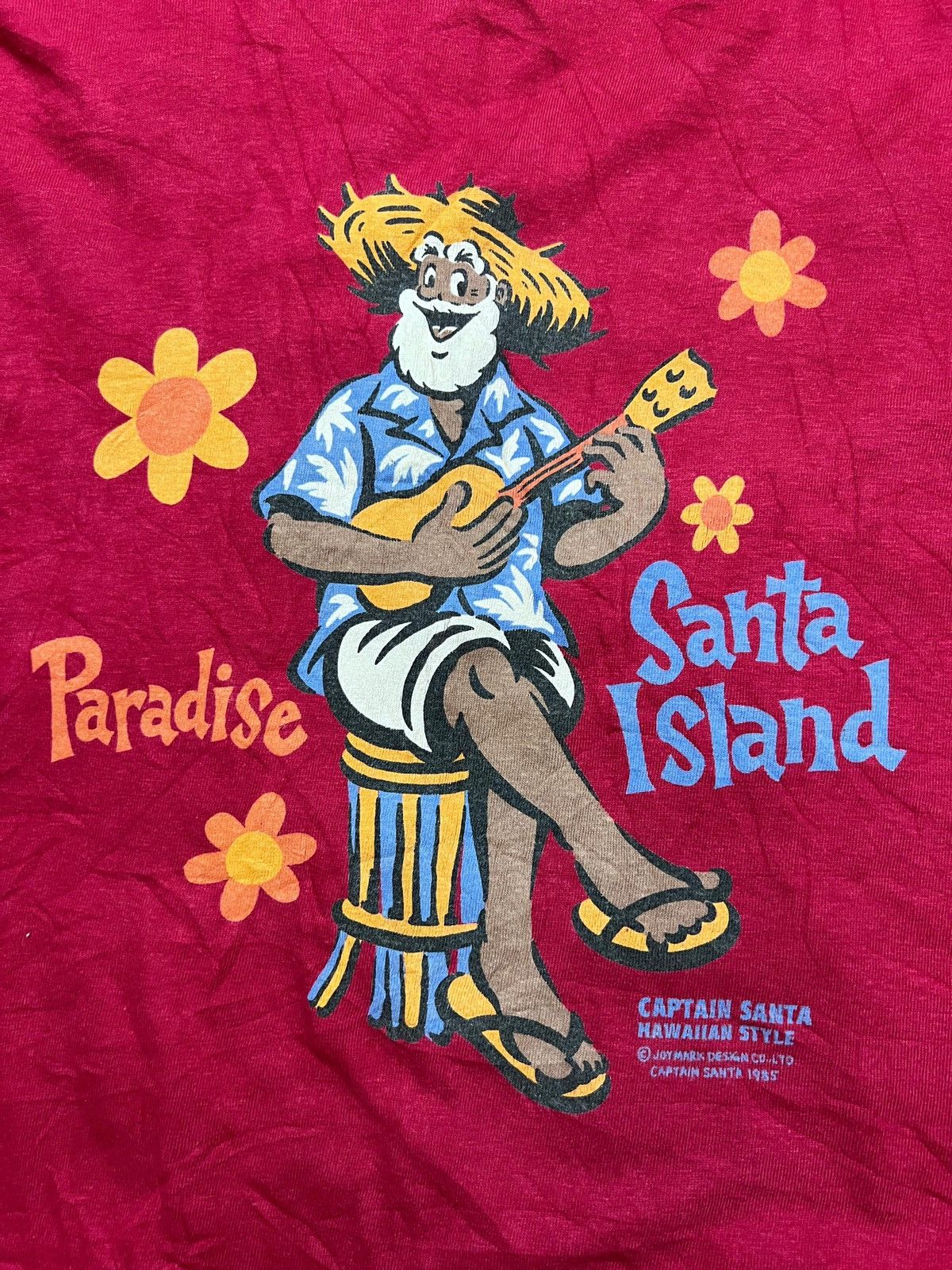Captain Santors × Vintage Vintage 80s Captain Santa Hawaiian Joymark Design Tshirt Size US L / EU 52-54 / 3 - 7 Thumbnail