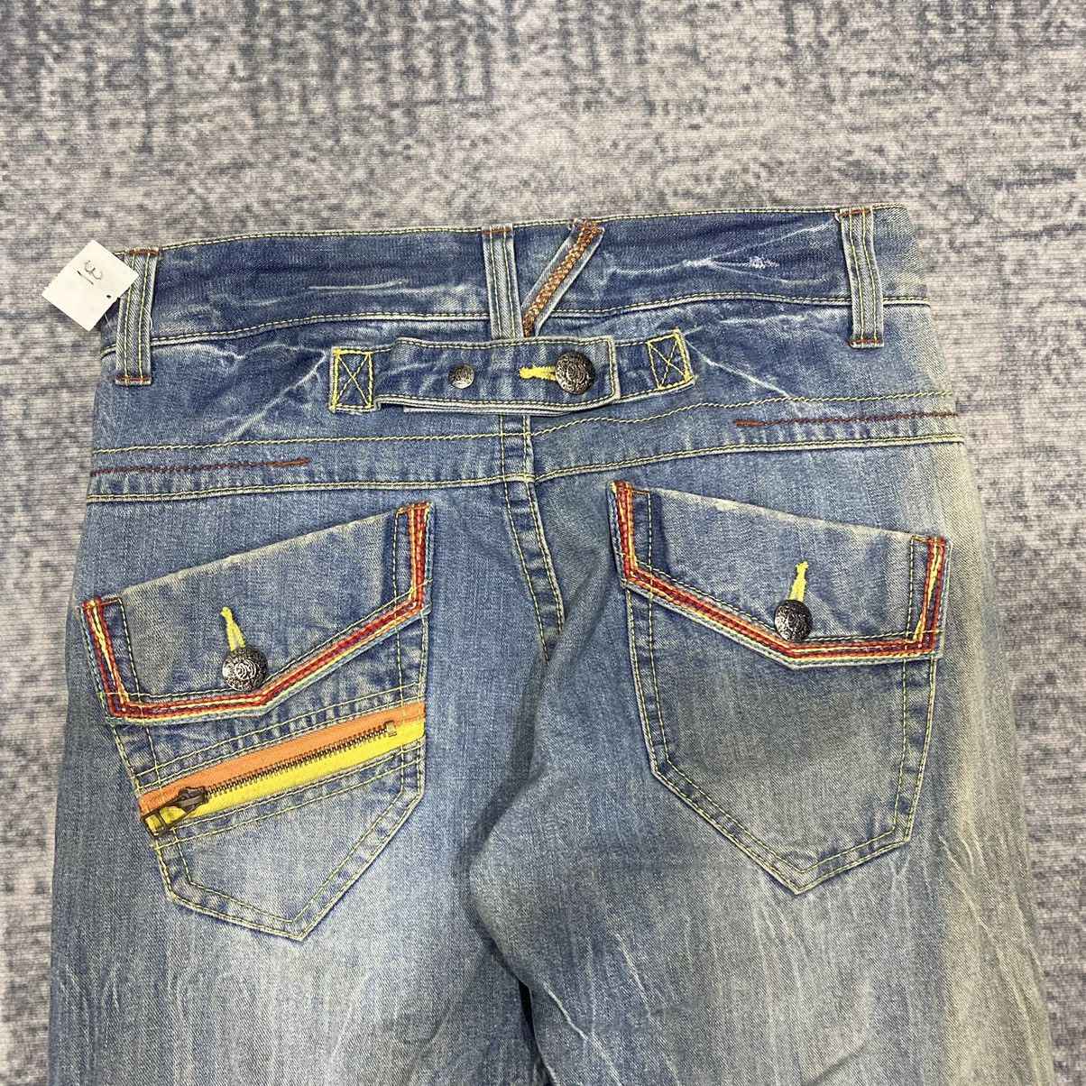 Beauty Beast × If Six Was Nine × Japanese Brand Sick☠️ Diamond Honey Acid Washed Jeans Punk 90s Size US 30 / EU 46 - 10 Thumbnail