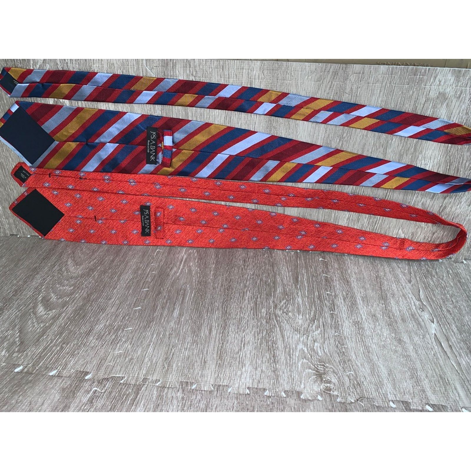 Jos. A. Bank Jos. A. Bank Men's Silk Striped Necktie Set of 5 Multicolor Size ONE SIZE - 11 Thumbnail