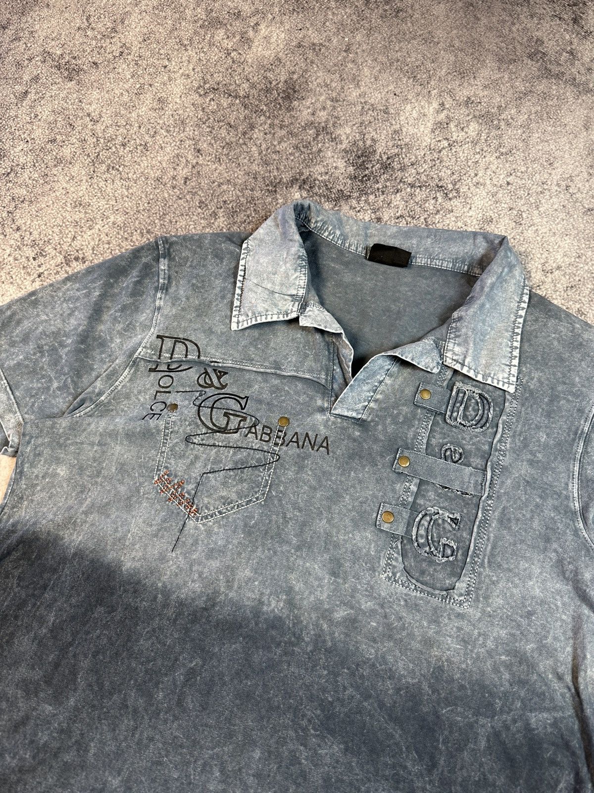 Designer × Vintage Y2K Vintage Dolce&Gabbana D&G Polo Avant Garde Opium USA L Size US L / EU 52-54 / 3 - 2 Thumbnail