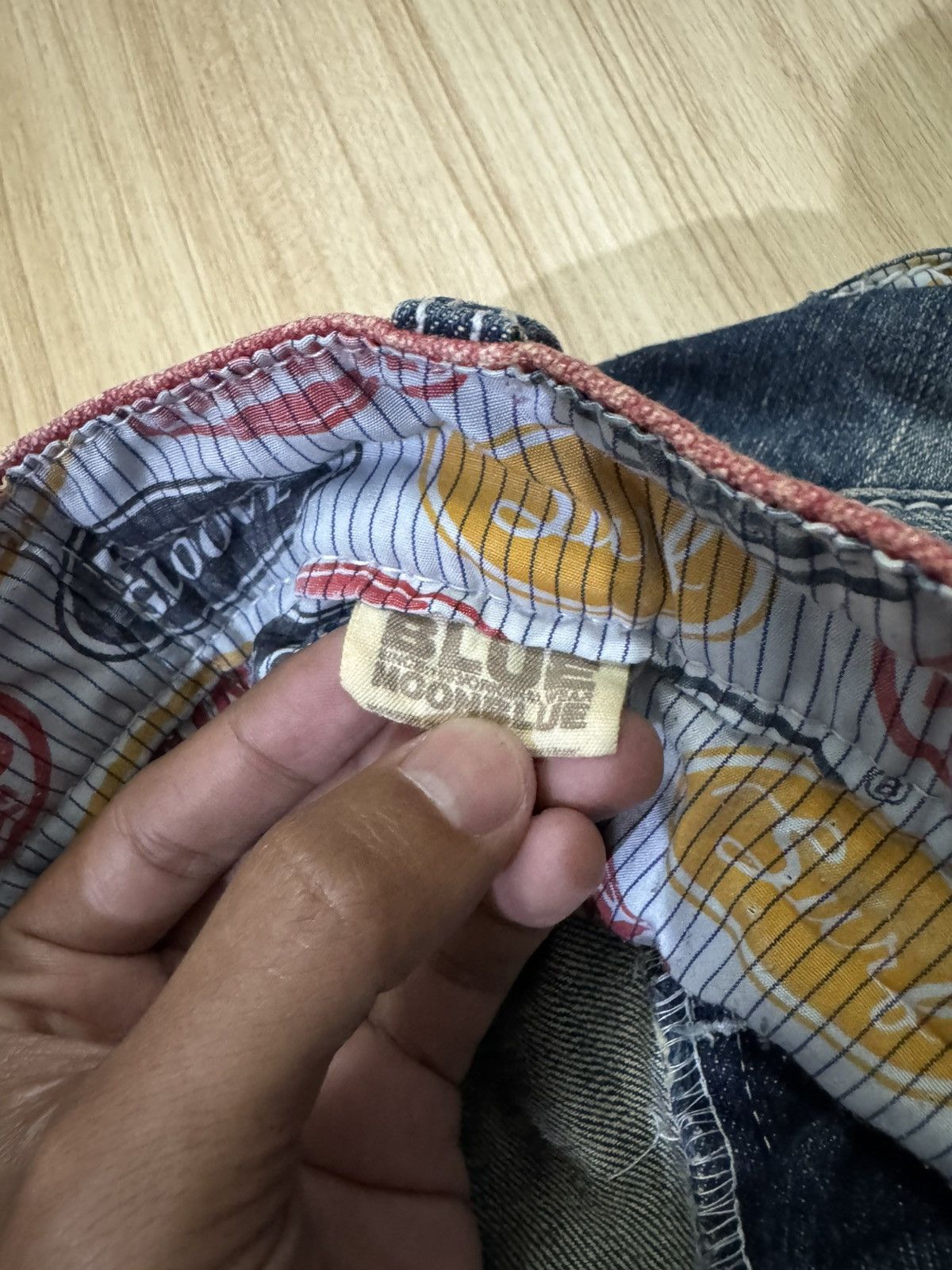 Japanese Brand VINTAGE BLUE MOON BLUE JAPANESE DESIGN JEANS Size US 28 / EU 44 - 8 Thumbnail