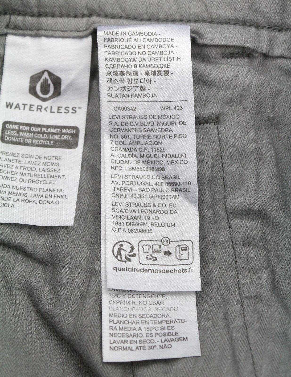 Levi's XX CHINO W28/L32 Grey Taper Stretch Zip Pants 87059 Size US 28 / EU 44 - 8 Thumbnail