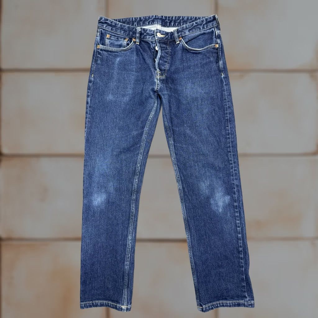 Buck Mason Mens Jeans 33x34 Blue Ford Standard Button Fly Denim Casual Preppy, Men's