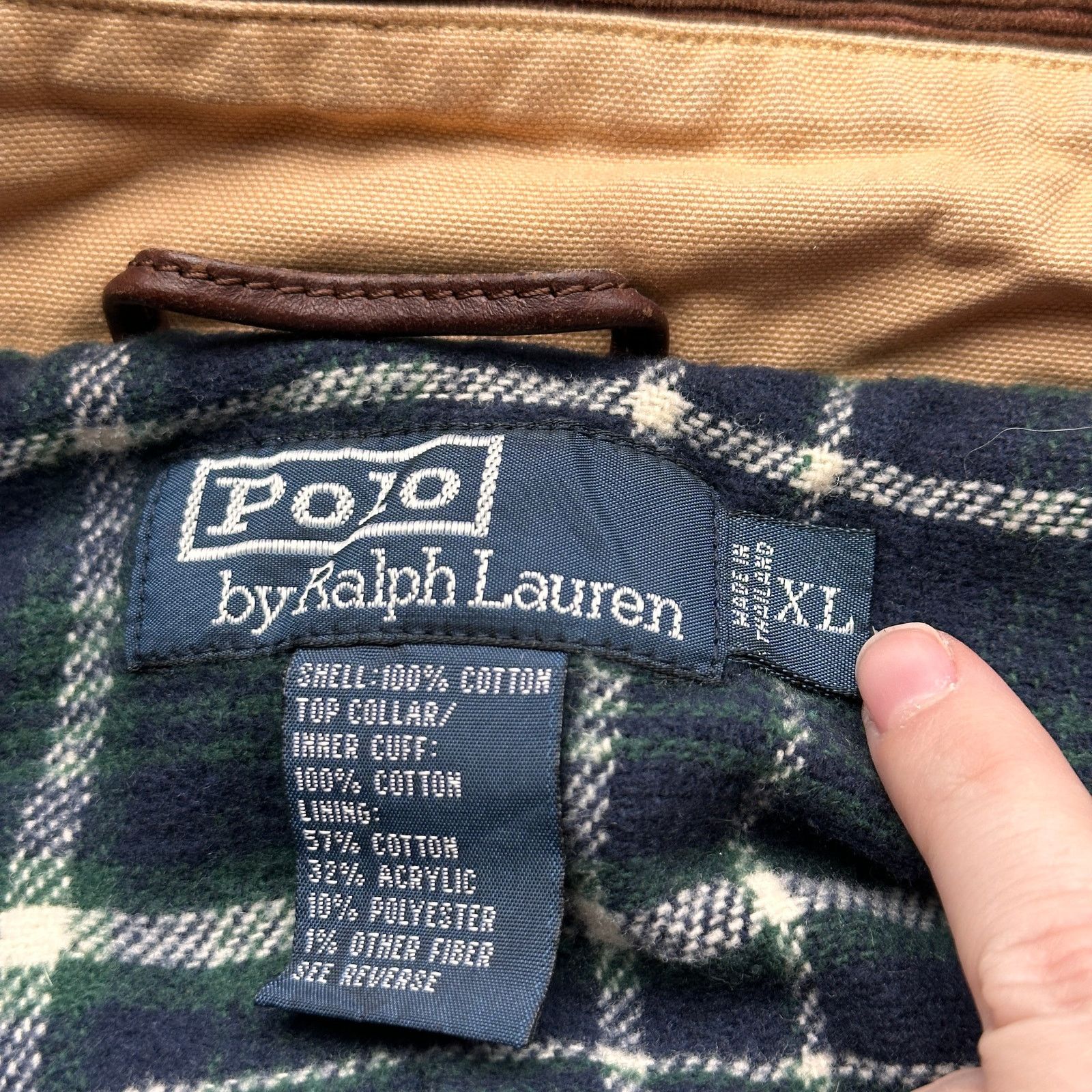 Polo Ralph Lauren Polo Ralph Lauren Canvas Plaid Lined Chore Barn Coat Mens XL Size US XL / EU 56 / 4 - 2 Thumbnail