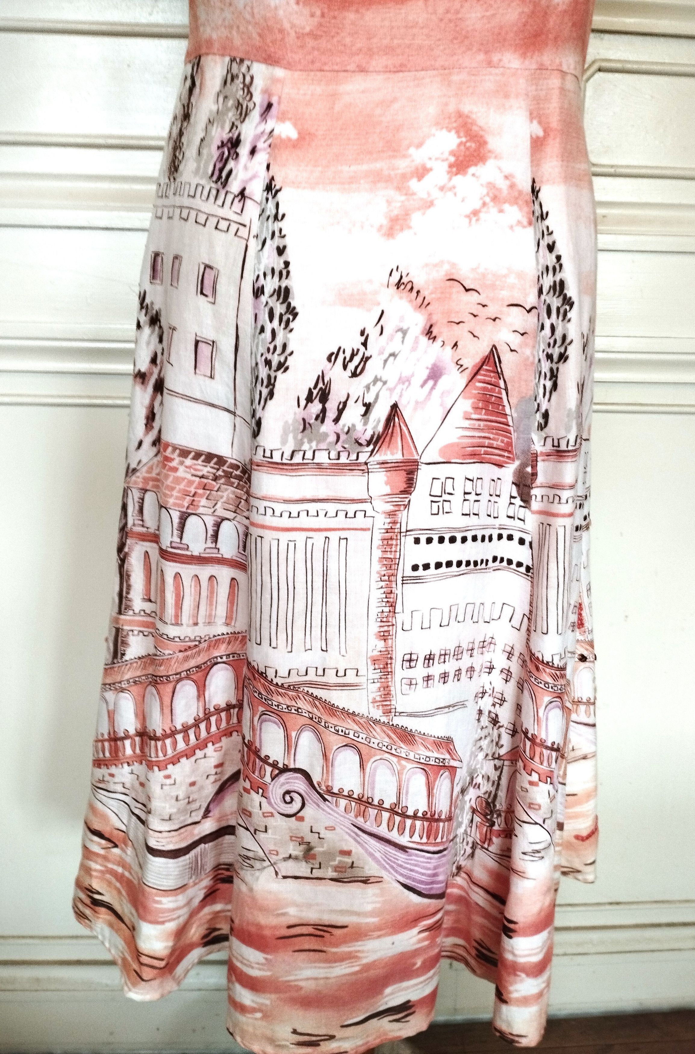 Designer René Derhy Robe Lin Venise TM/L Size M / US 6-8 / IT 42-44 - 9 Thumbnail