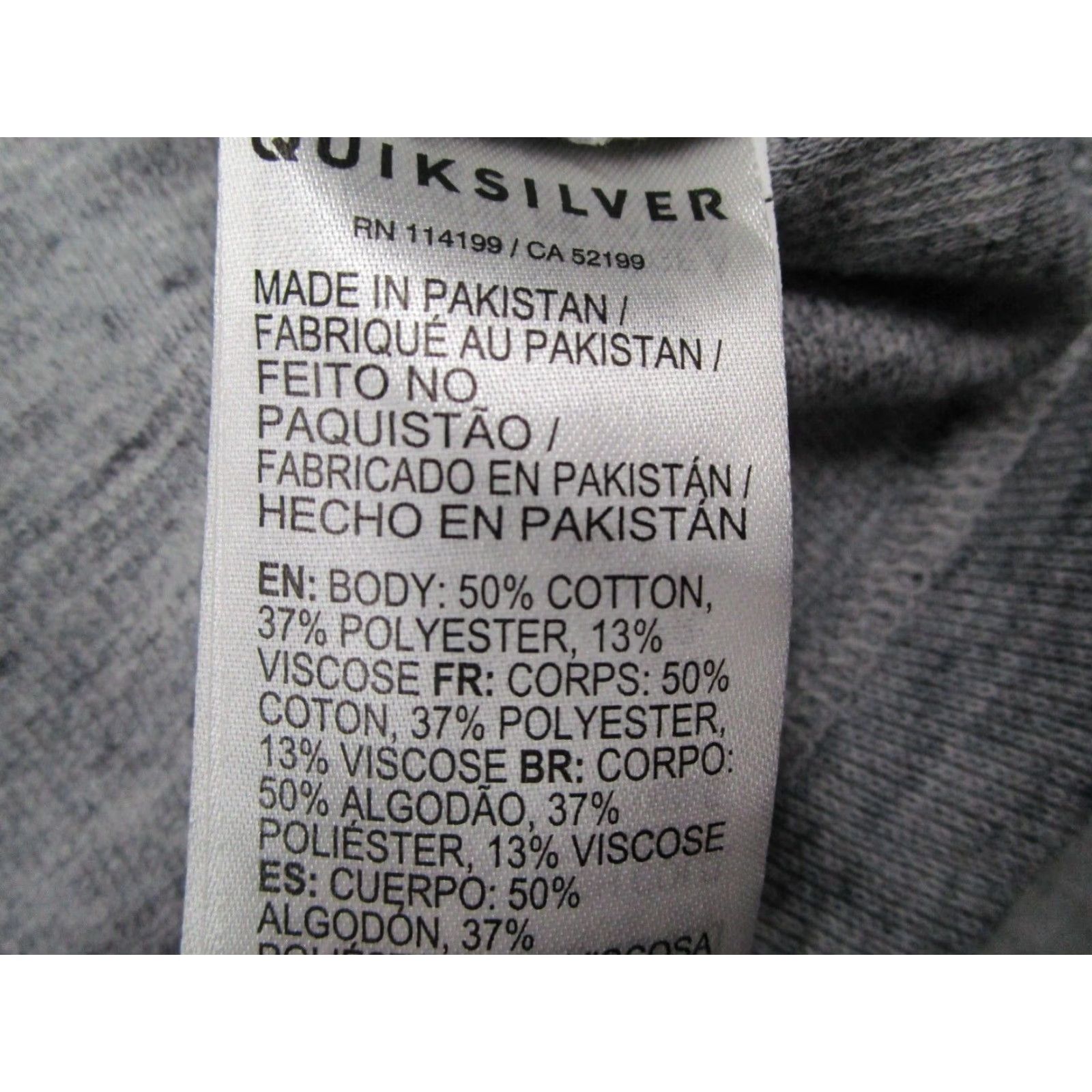 Quiksilver Quiksilver Waterman Mens Large Gray 1/4 Zip Pullover Jacket Beach Golf Size US L / EU 52-54 / 3 - 6 Thumbnail