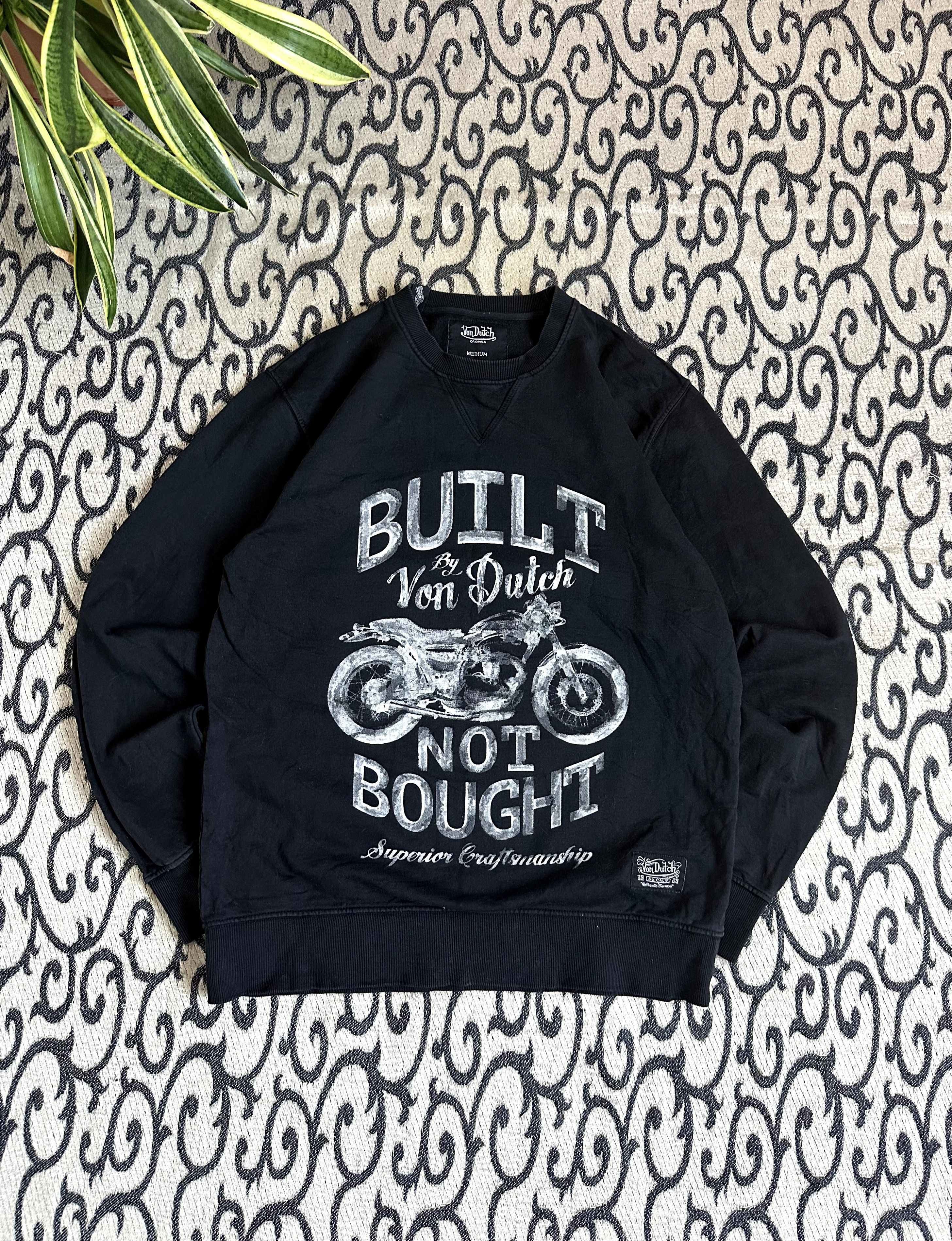 Ed Hardy × Von Dutch Vintage Von Dutch Biker Sweatshirt Grunge Style Size US M / EU 48-50 / 2 - 1 Thumbnail