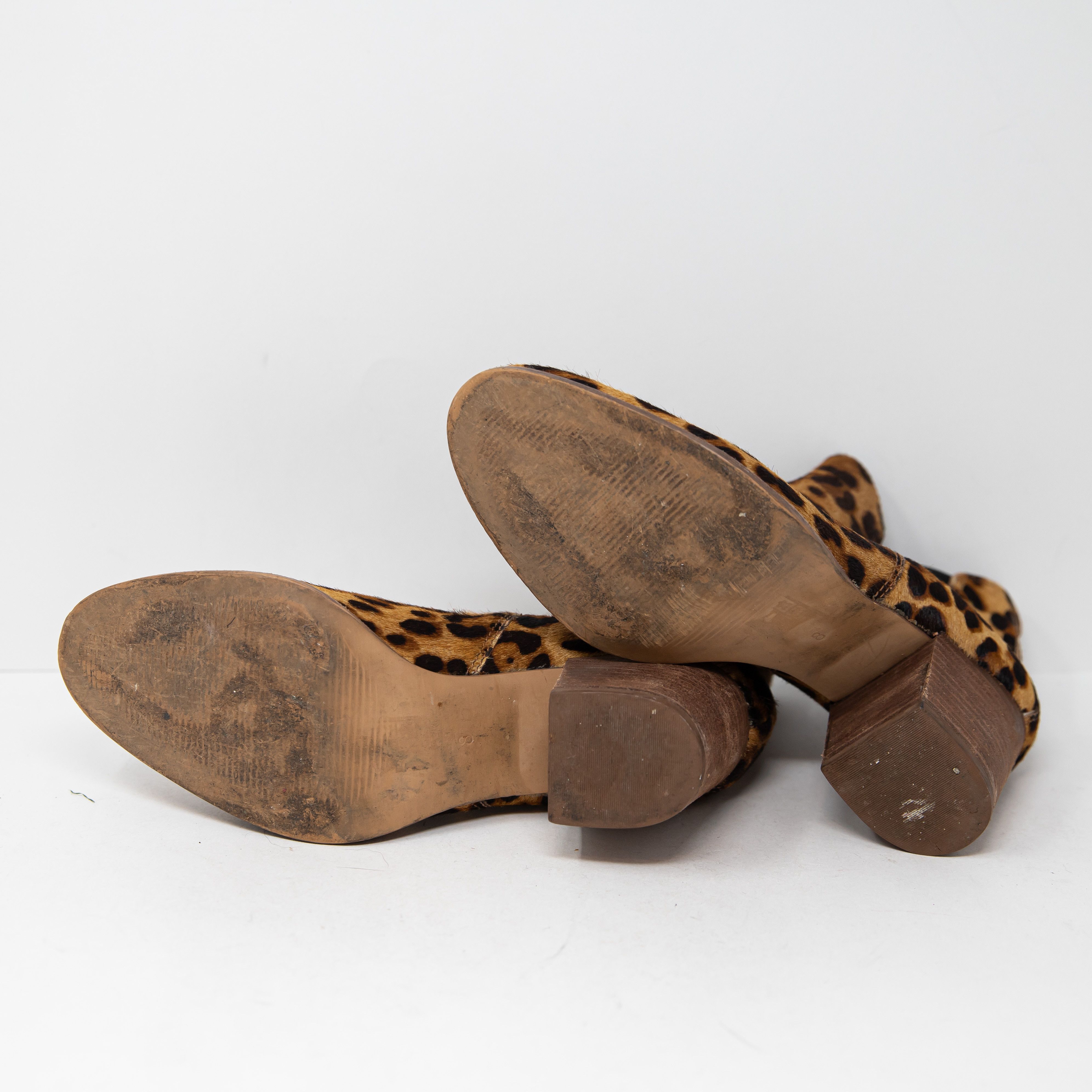 Madewell Madewell Women's The Regan Boot In Leopard Size US 8 / IT 38 - 4 Thumbnail