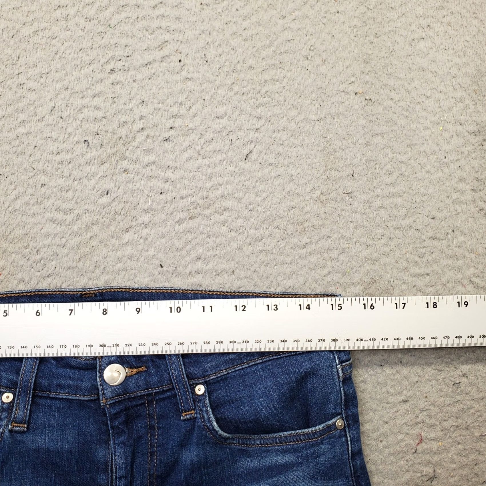 Vintage Joe's Jeans Womens Skinny Jeans 30 Blue Denim Stretch Raw Hem Boho Faded Whiskered Size 30" / US 8 / IT 44 - 6 Thumbnail