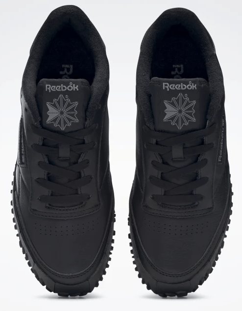 Reebok Reebok x Vibram Club C Black Leather Sneakers Size US 10.5 / EU 43-44 - 3 Thumbnail