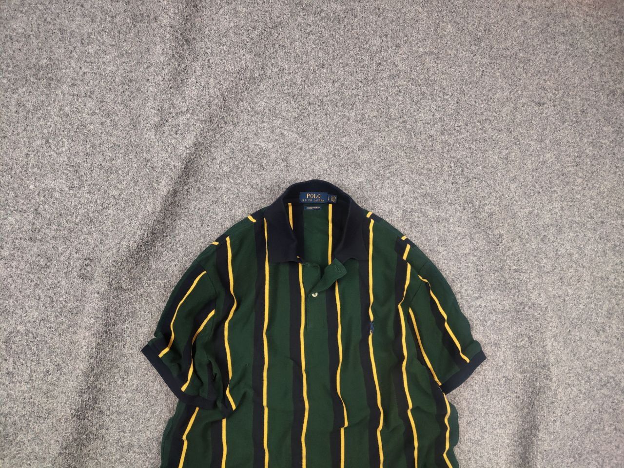 Polo Ralph Lauren Polo by Ralph Lauren custom fit stripe green Vintage T Shirt Size US L / EU 52-54 / 3 - 2 Thumbnail