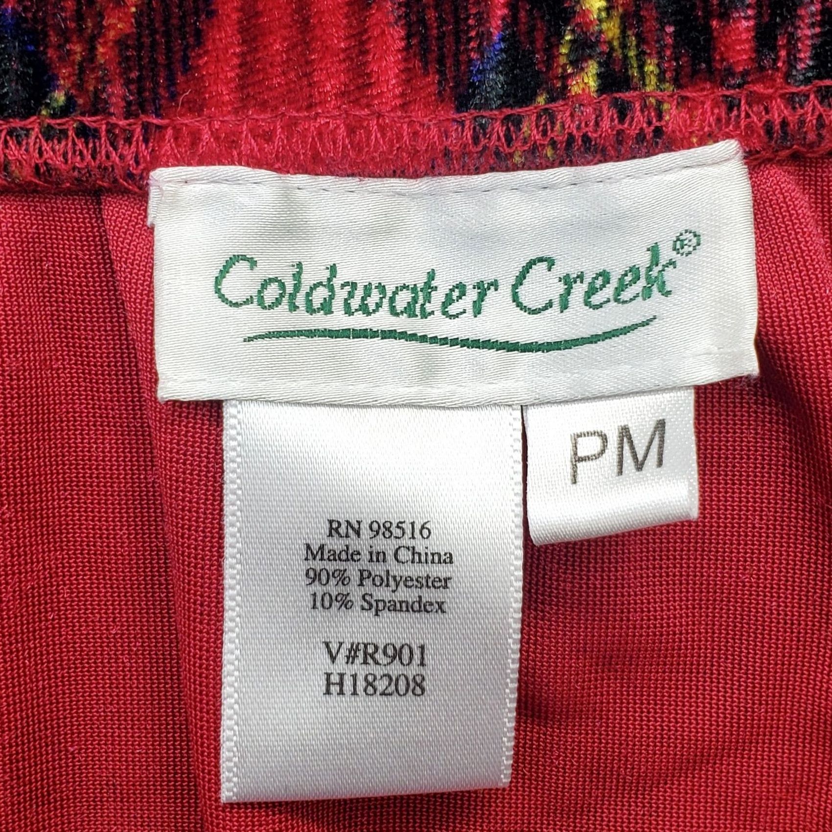 Coldwater Creek Coldwater Creek Skirt Womens PM Multi Tartan Plaid Velvet Holiday Pull On Size 32" / US 10 / IT 46 - 5 Thumbnail